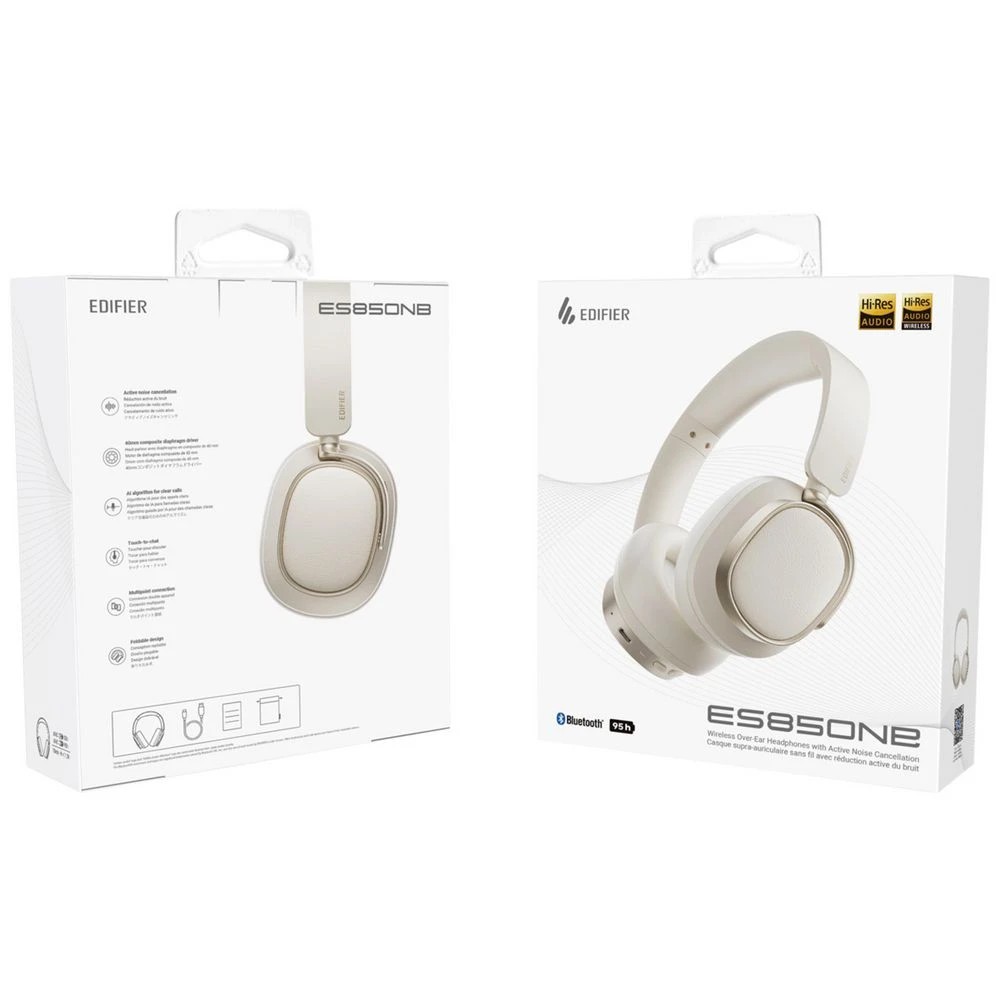 10 EDIFIER ES850NB Wireless ANC Over-Ear Headphones Ivory, 10 of 10