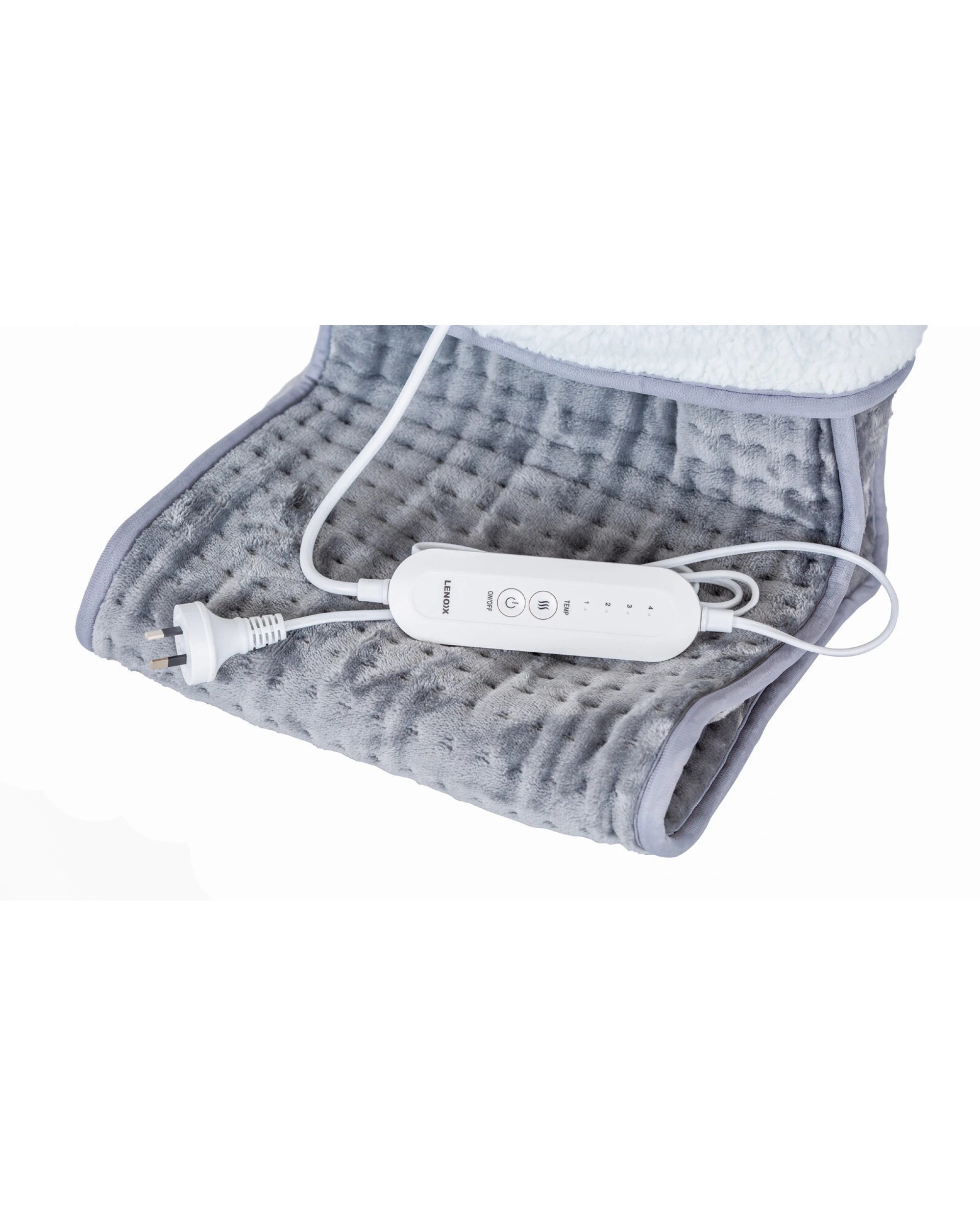 4 Lenoxx Plush flannel fleece Foot Warmer with 4 Temperature Settings, 4 of 7