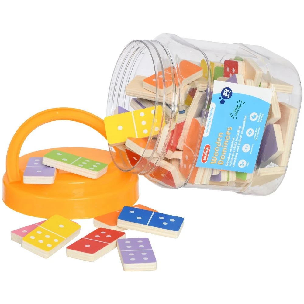 2 Kadink Wooden Dominoes Jar 84 Pack, 2 of 2