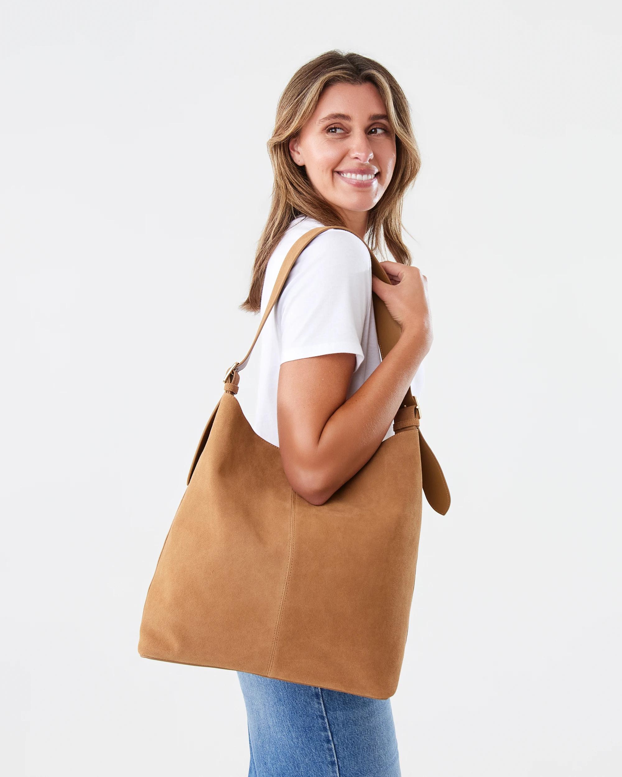 5 Leather Tote Bag Des Camel, 5 of 5