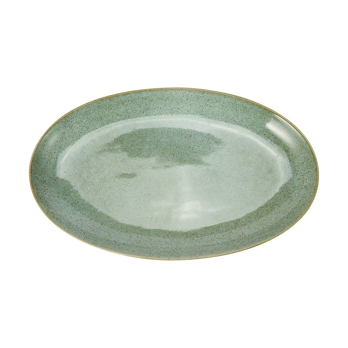 1 Green Glazed Platter, 1 of 5