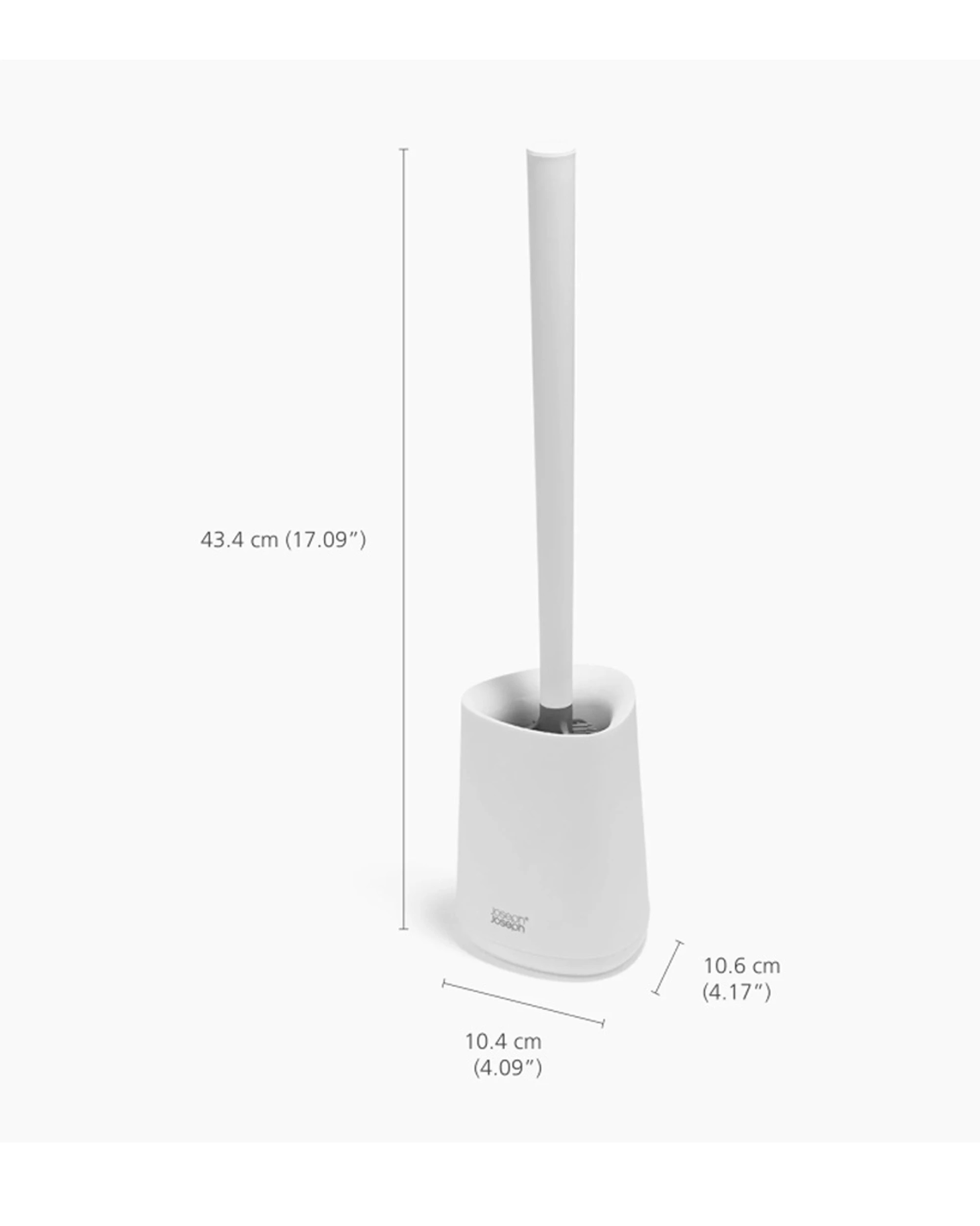 2 Joseph Joseph Flex 360 Lite Bathroom Toilet Cleaning Brush With Holder - White, 2 of 6