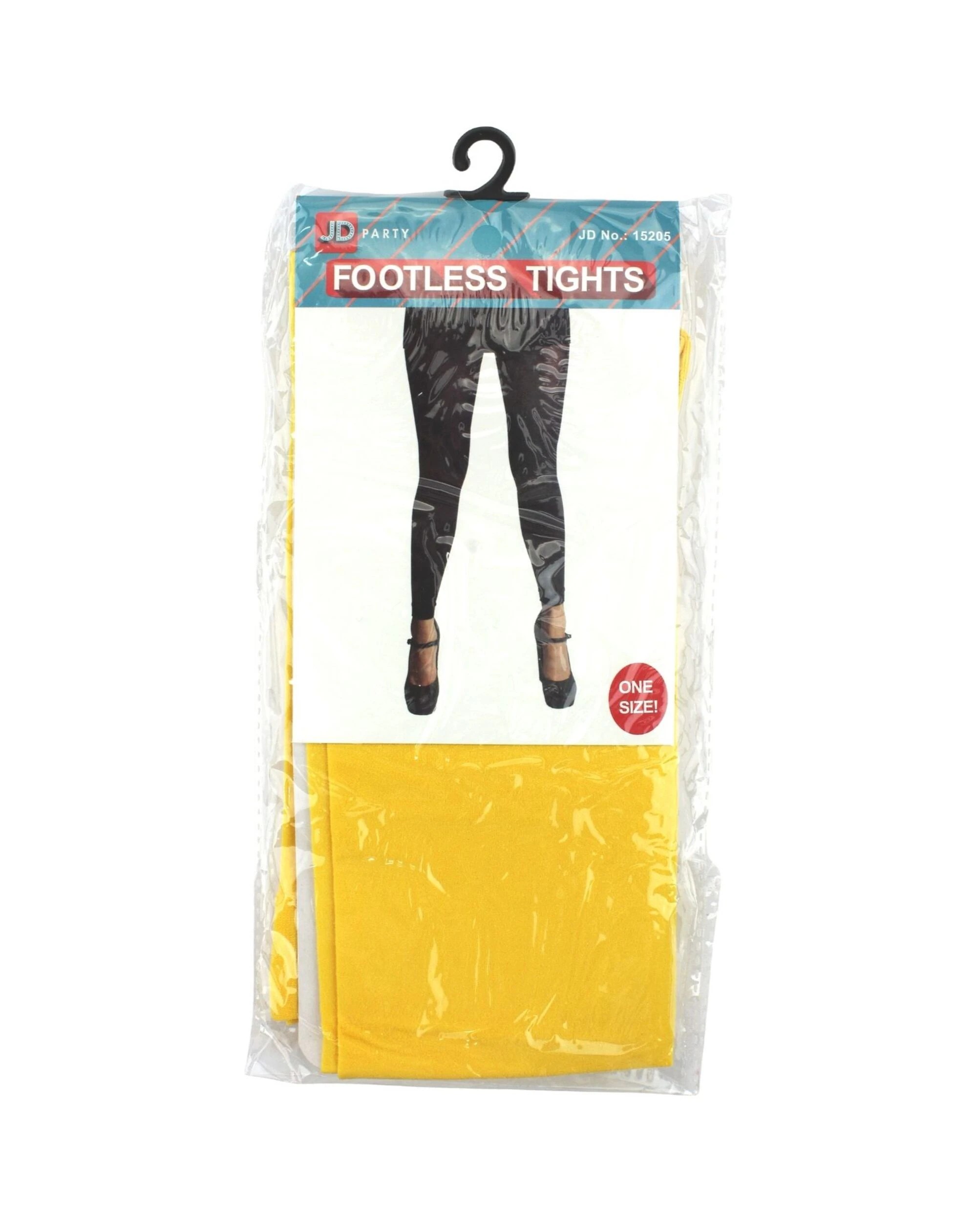 1 Partyrama Footless Tights - Yellow, 1 of 1