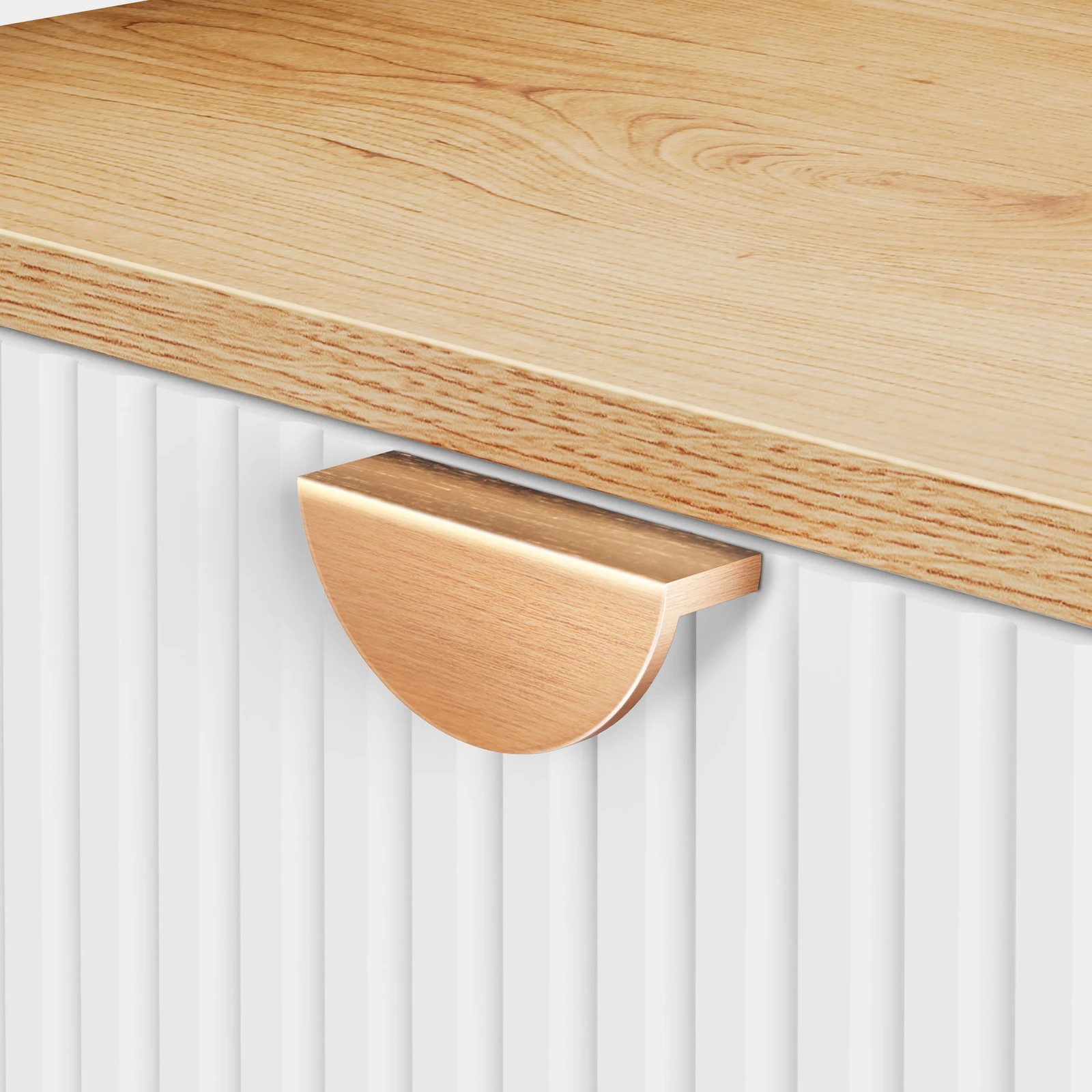 5 Alfordson 3 Chest of Drawers Modern Storage Cabinet Dresser - Oak, 5 of 10