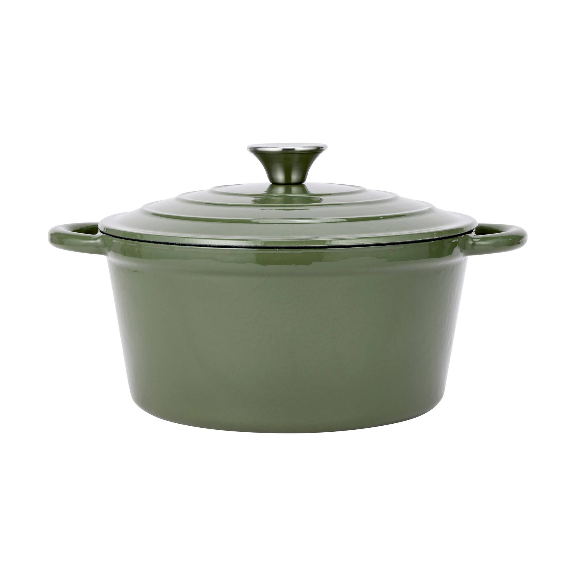 1 4L Olive Cast Iron Casserole, 1 of 6