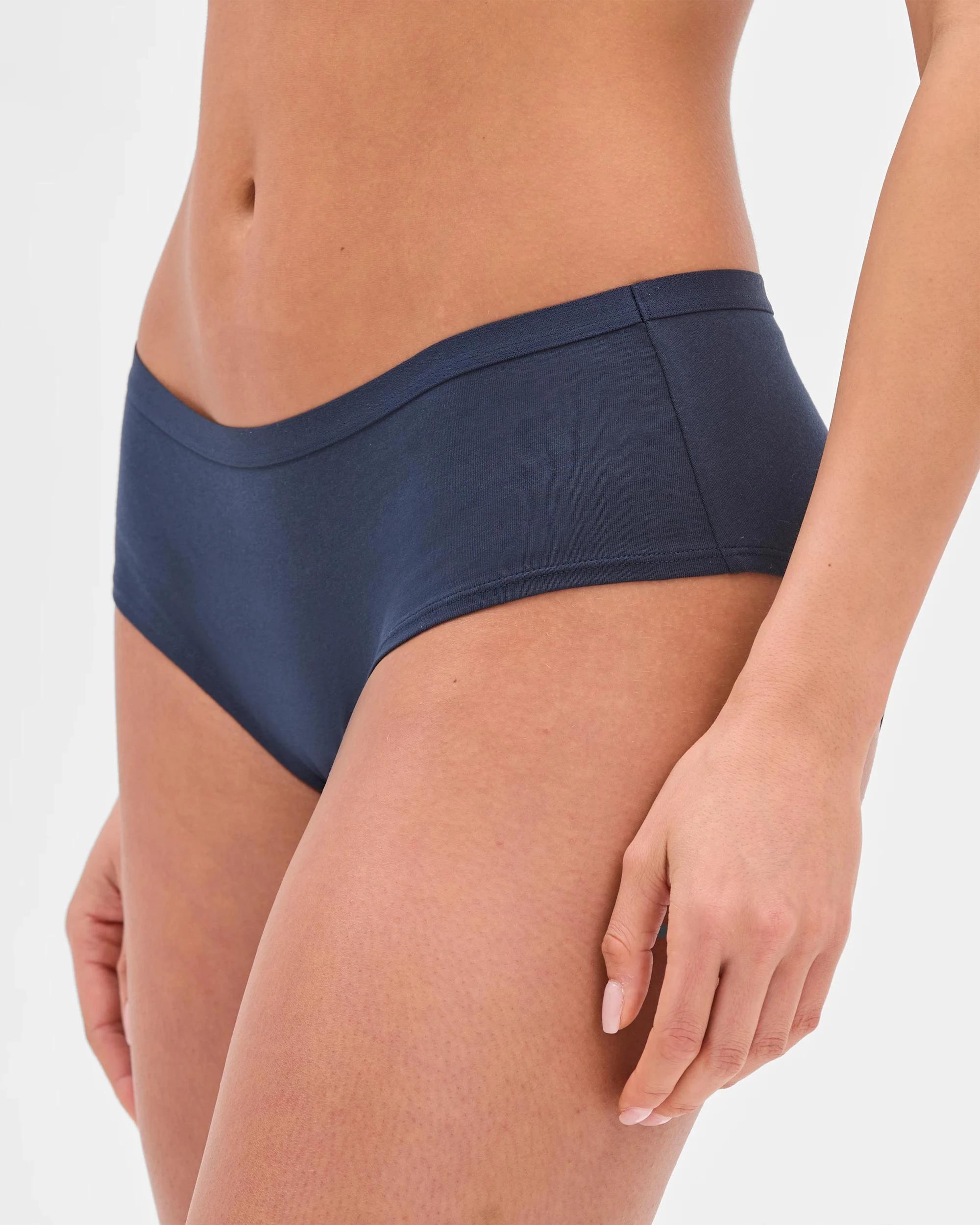 2 Lily Loves Australian Cotton 3 Pack Boyleg Briefs NAVY GREY BLUE, 2 of 4