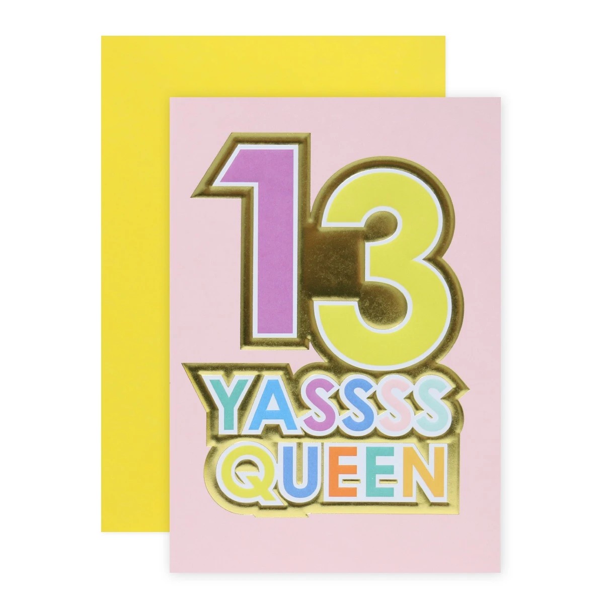 1 Connections from Hallmark 13th Birthday Card - Yassss Queen, 1 of 3