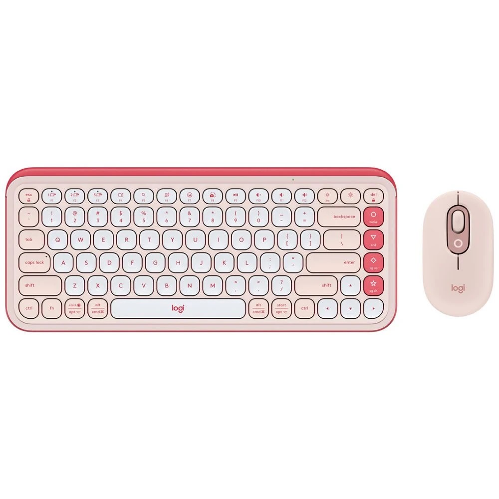 1 Logitech POP Icon Keyboard/Mouse Combo Rose, 1 of 10