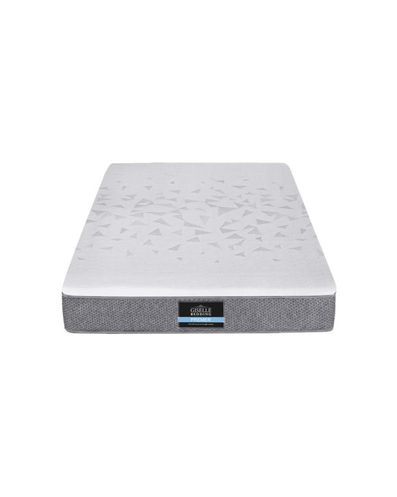 Giselle Bedding 23cm King Single Mattress Reversible Firmness Foam Layer - King Single Bed - White