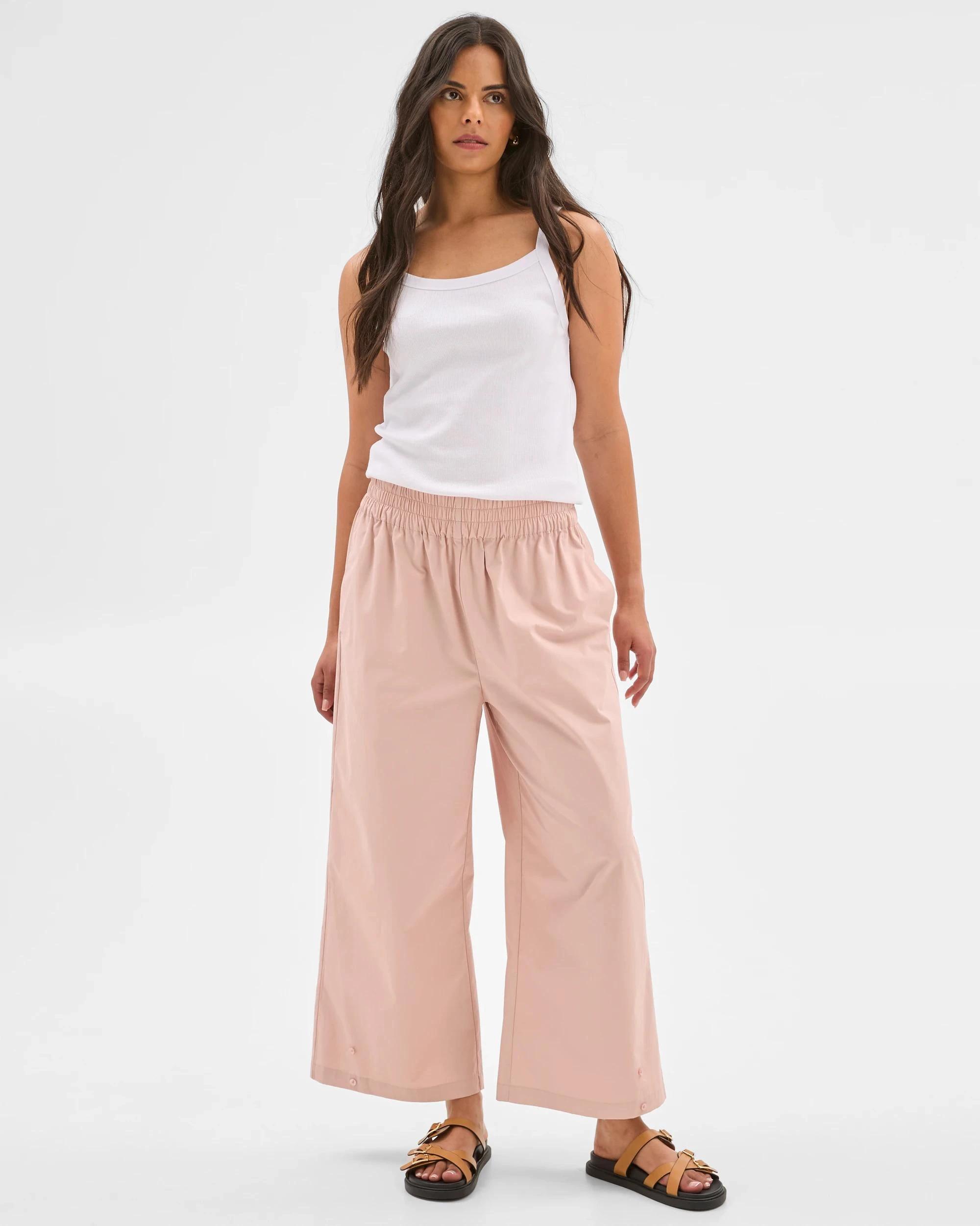 2 Target Button Hem Pants PINK SAND, 2 of 5