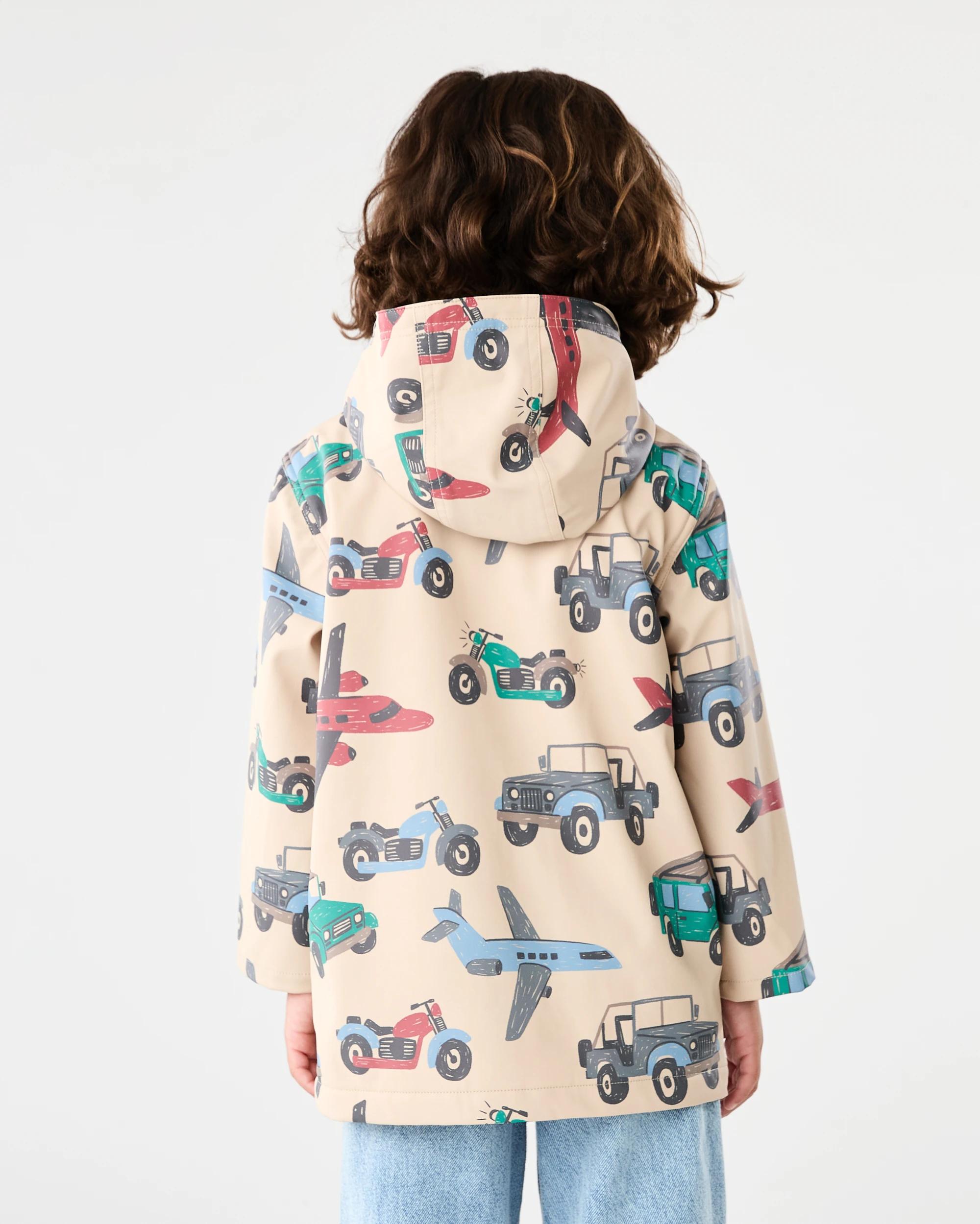 2 Printed Rain Jacket Bge Cars, 2 of 7