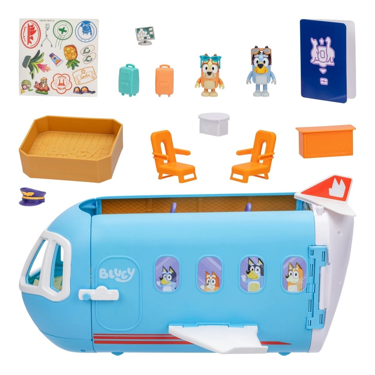 2 Bluey 3-In-1 Airplane Transforming Playset, 2 of 10