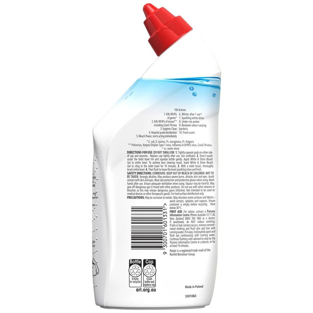 3 Harpic White and Shine Ultimate Bleach Power 450ml, 3 of 4