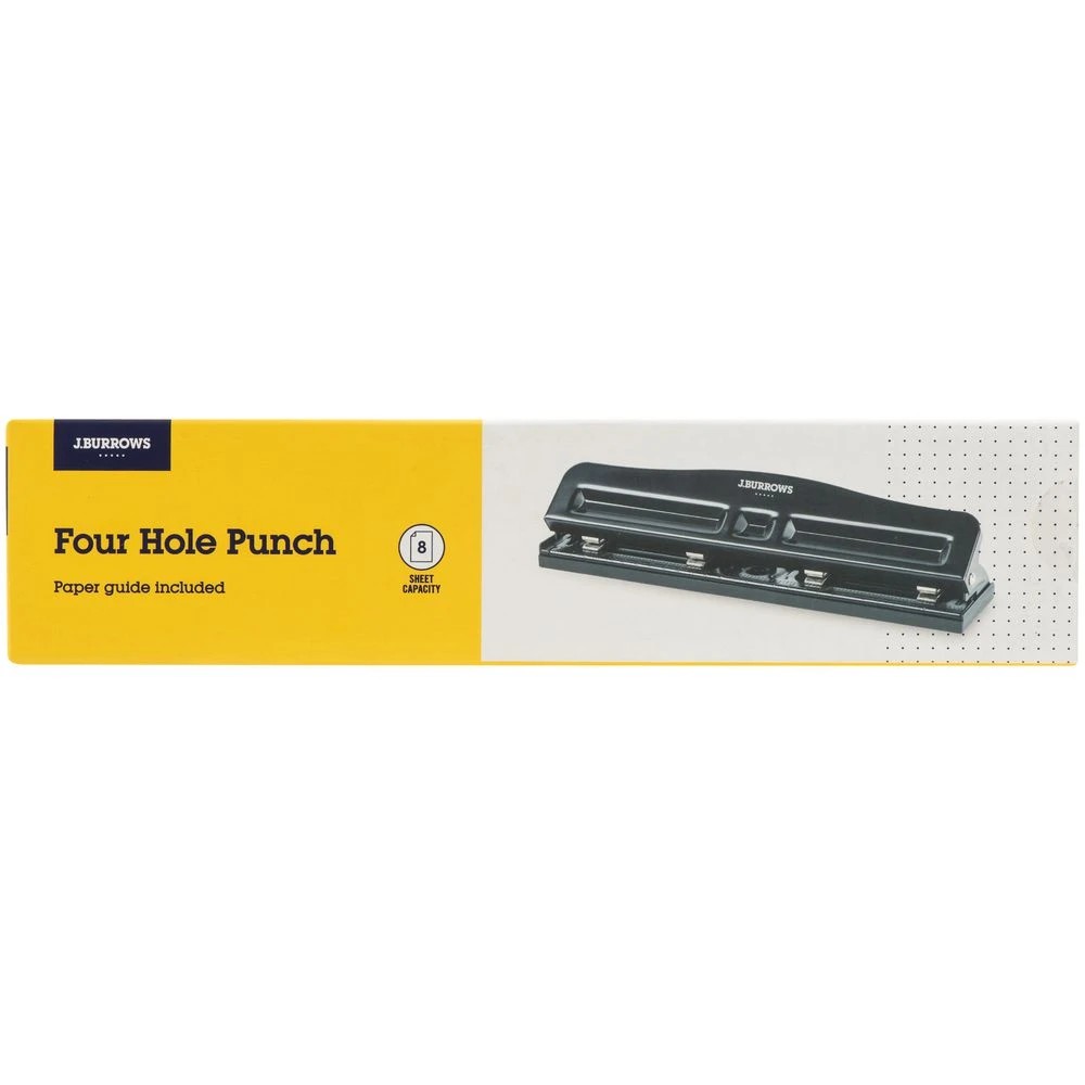3 J.Burrows 4-Hole Punch Black, 3 of 3