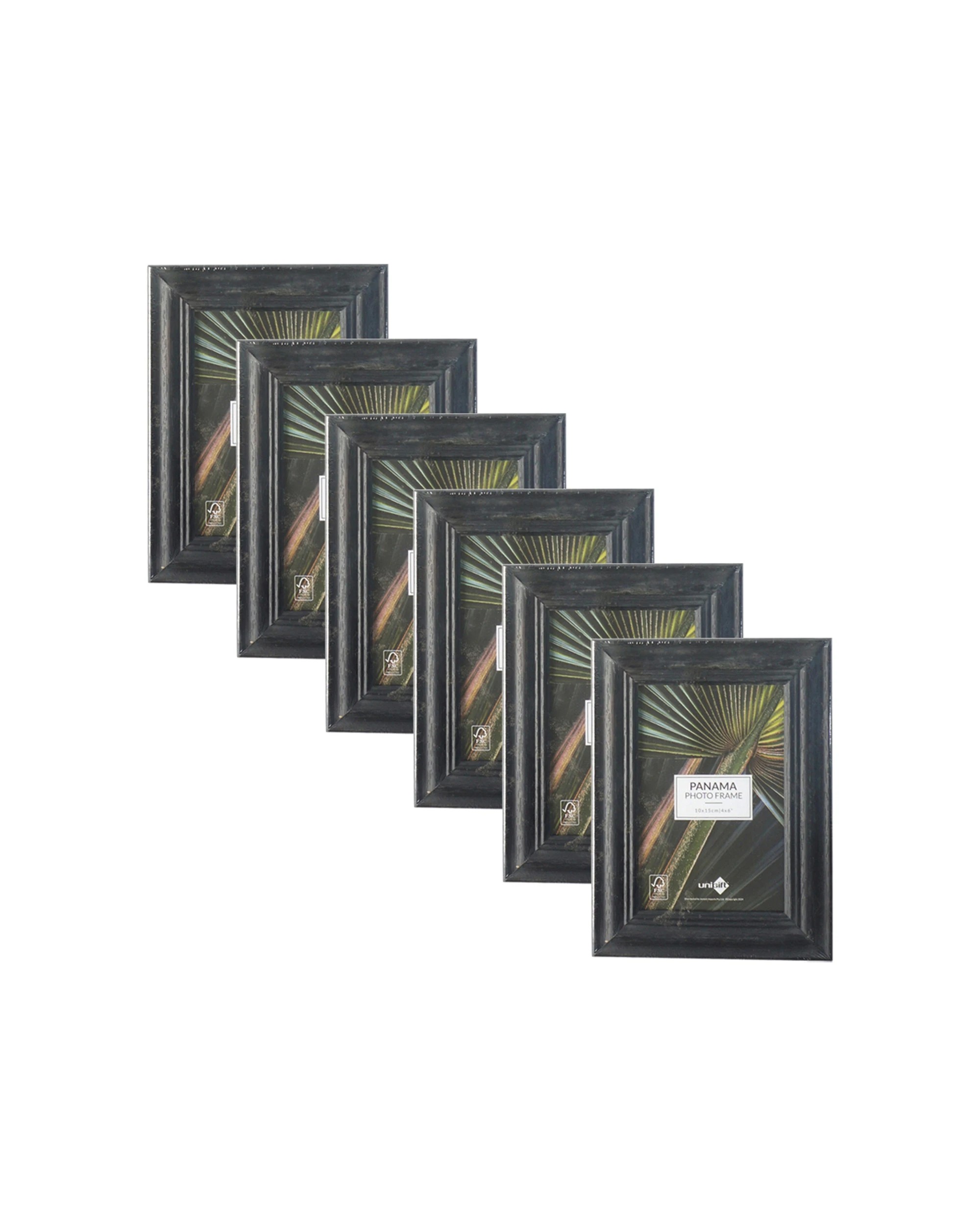 1 Unigift 6pk Panama Photo Picture Frame 10x15cm - Multi, 1 of 3