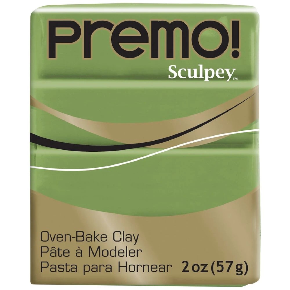 1 Sculpey Premo Modelling Clay Spanish Olive 57g, 1 of 3