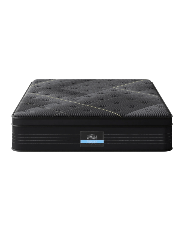 35cm Giselle Mattress Queen Bed Bamboo Pocket Firm - Queen Bed - B