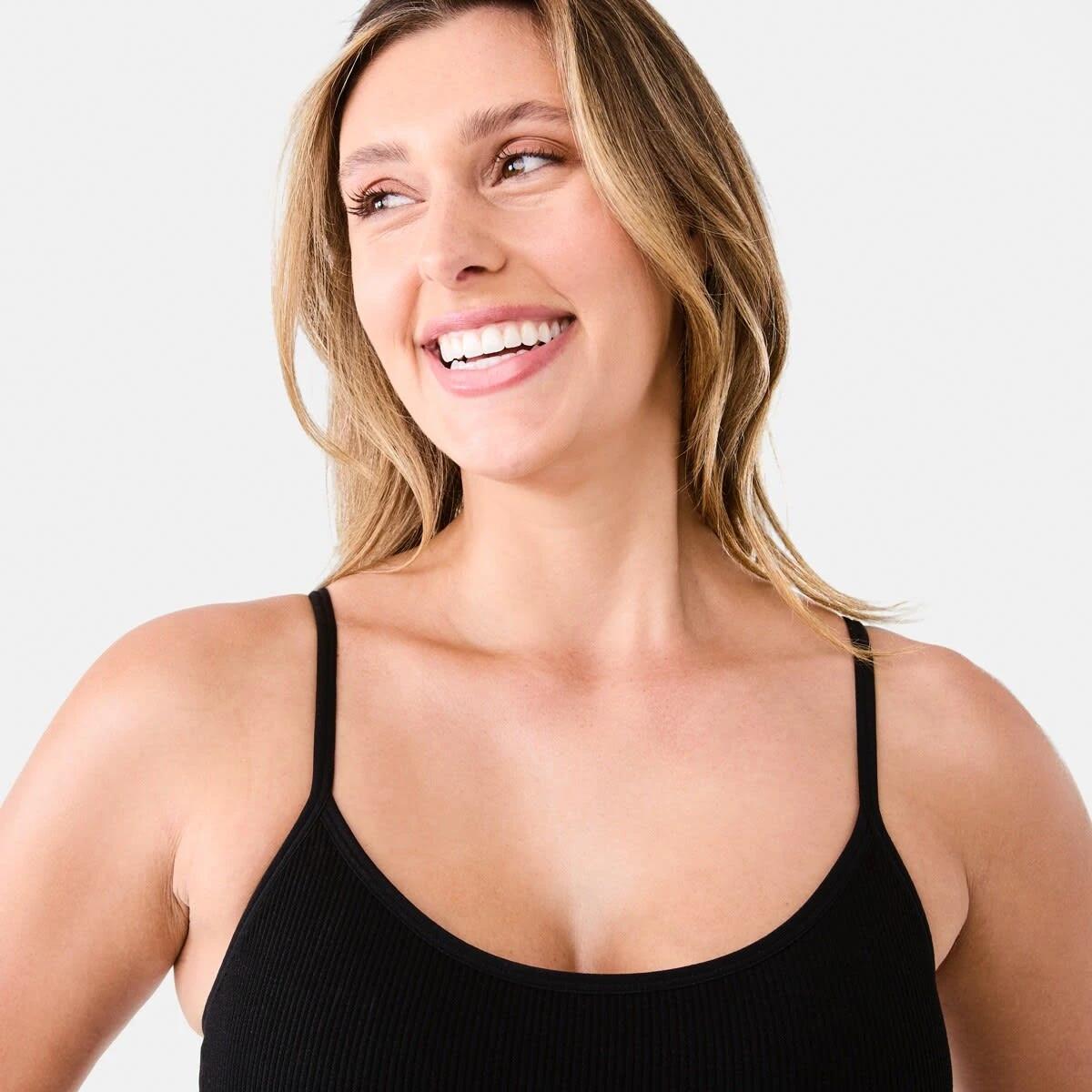 5 Seamfree Rib Crop Bra BLACK, 5 of 9