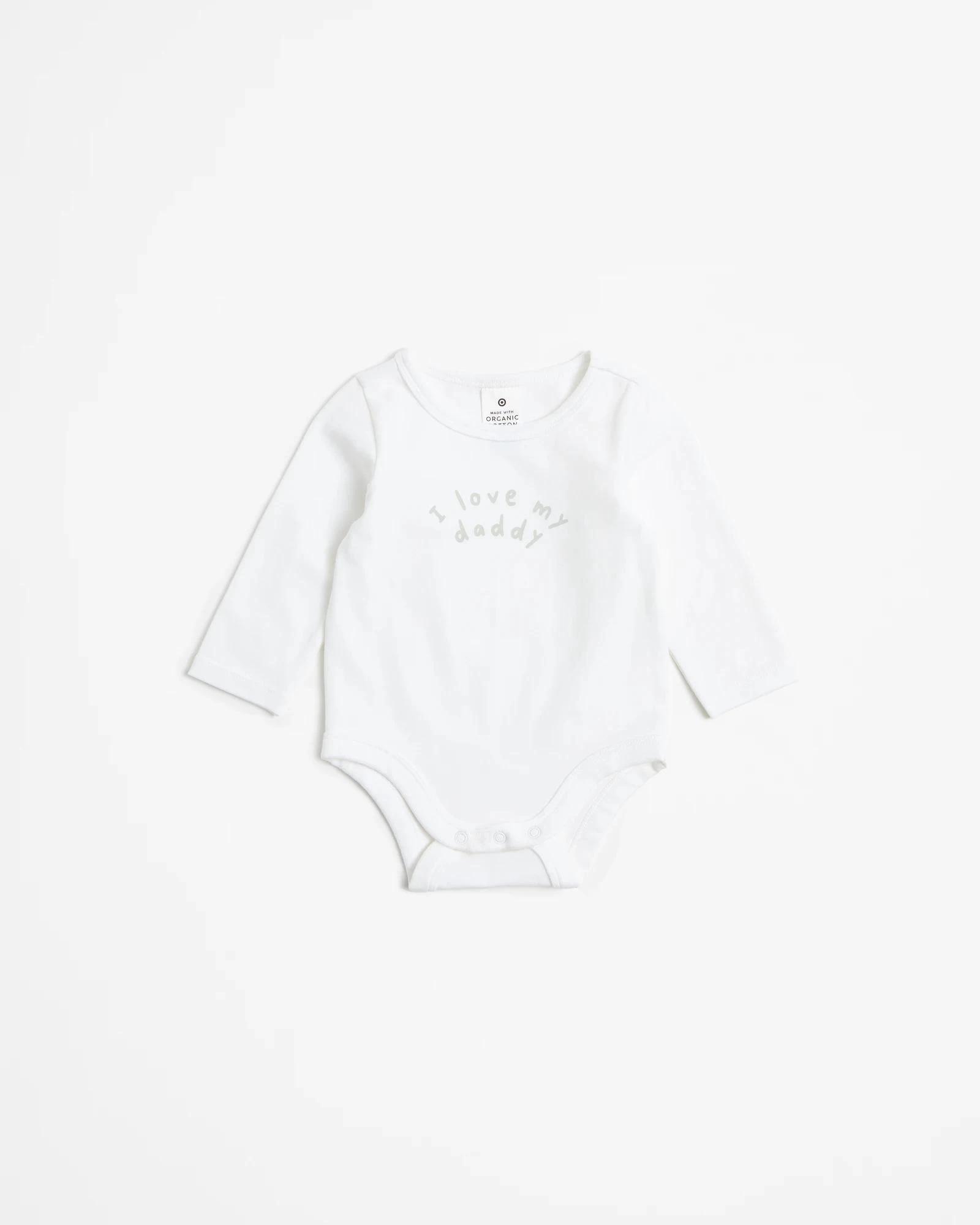 1 Target Baby Organic Cotton Bodysuit I LOVE MY DADDY, 1 of 3