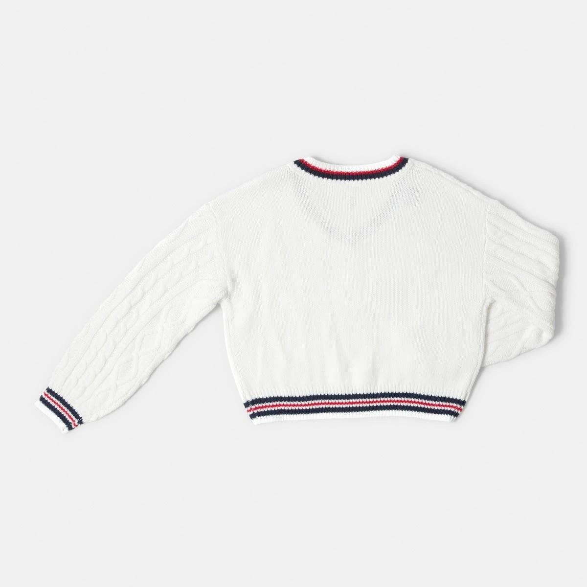 9 Cable Knit Jumper Snw White, 9 of 9