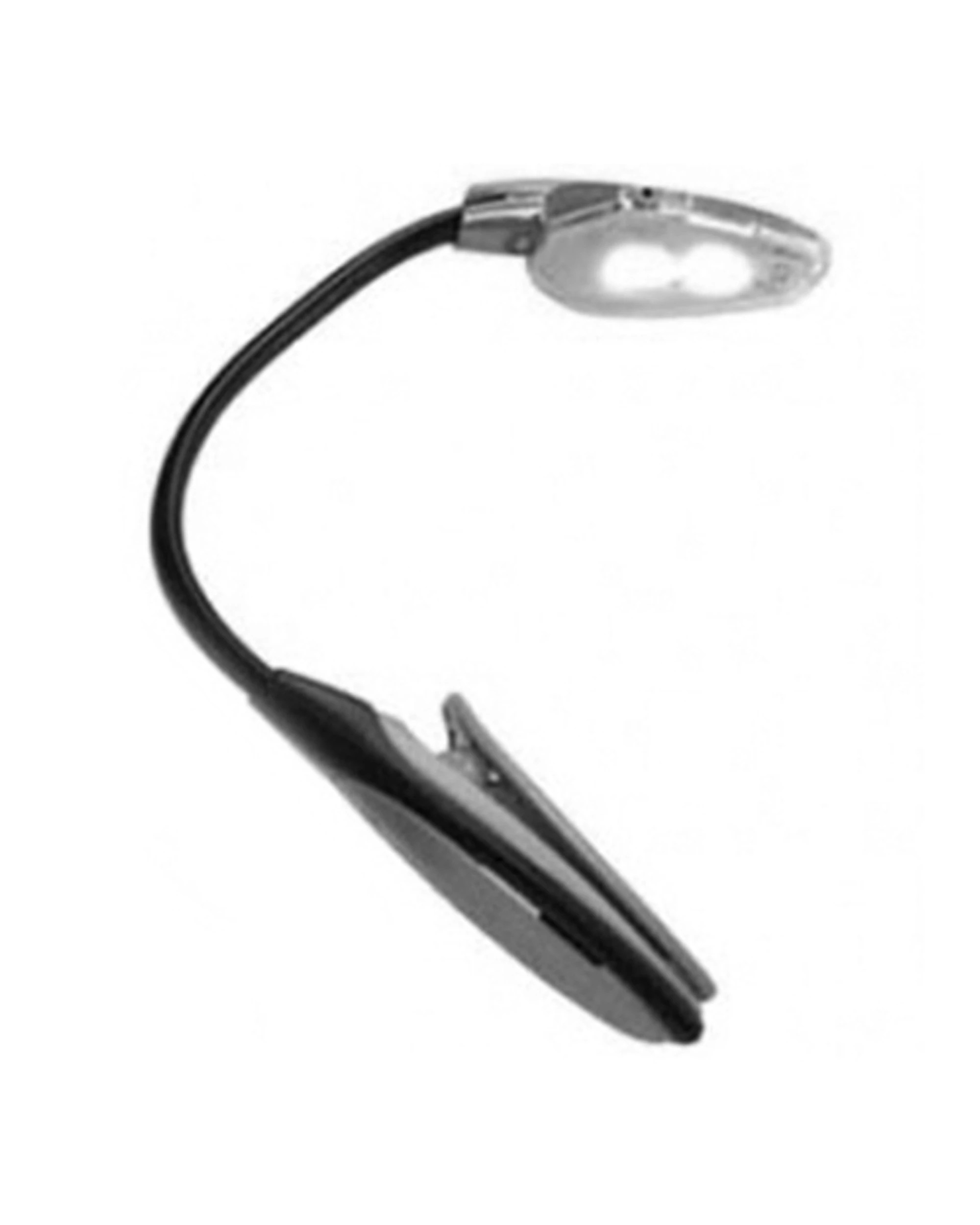 1 Sansai Portable Travel Flexible Neck LED Clamp Clip On Reading Book Light Lamp - Black, 1 of 2