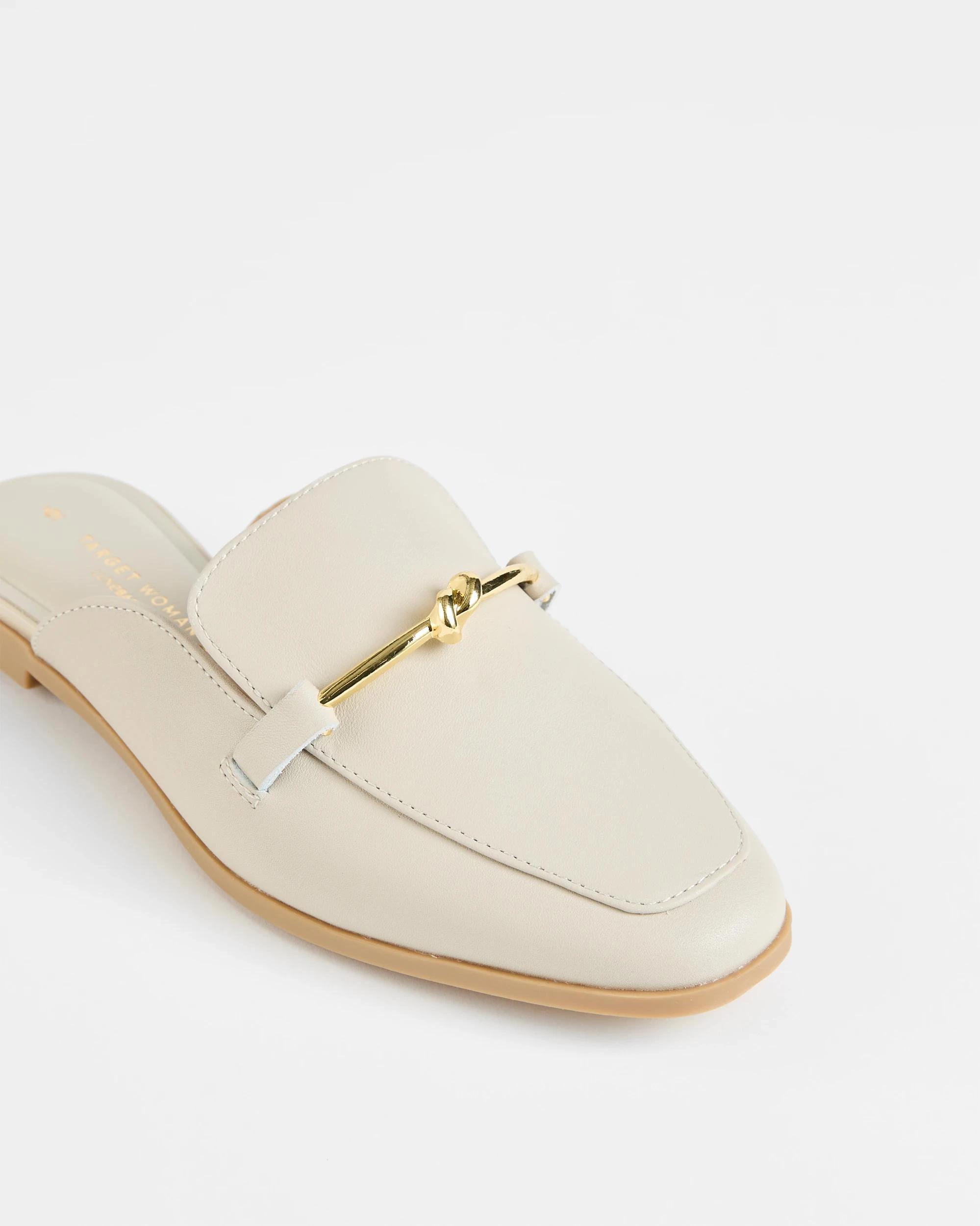 2 Target Womens Genuine Leather Loafer Mule - Maddy IVORY, 2 of 3