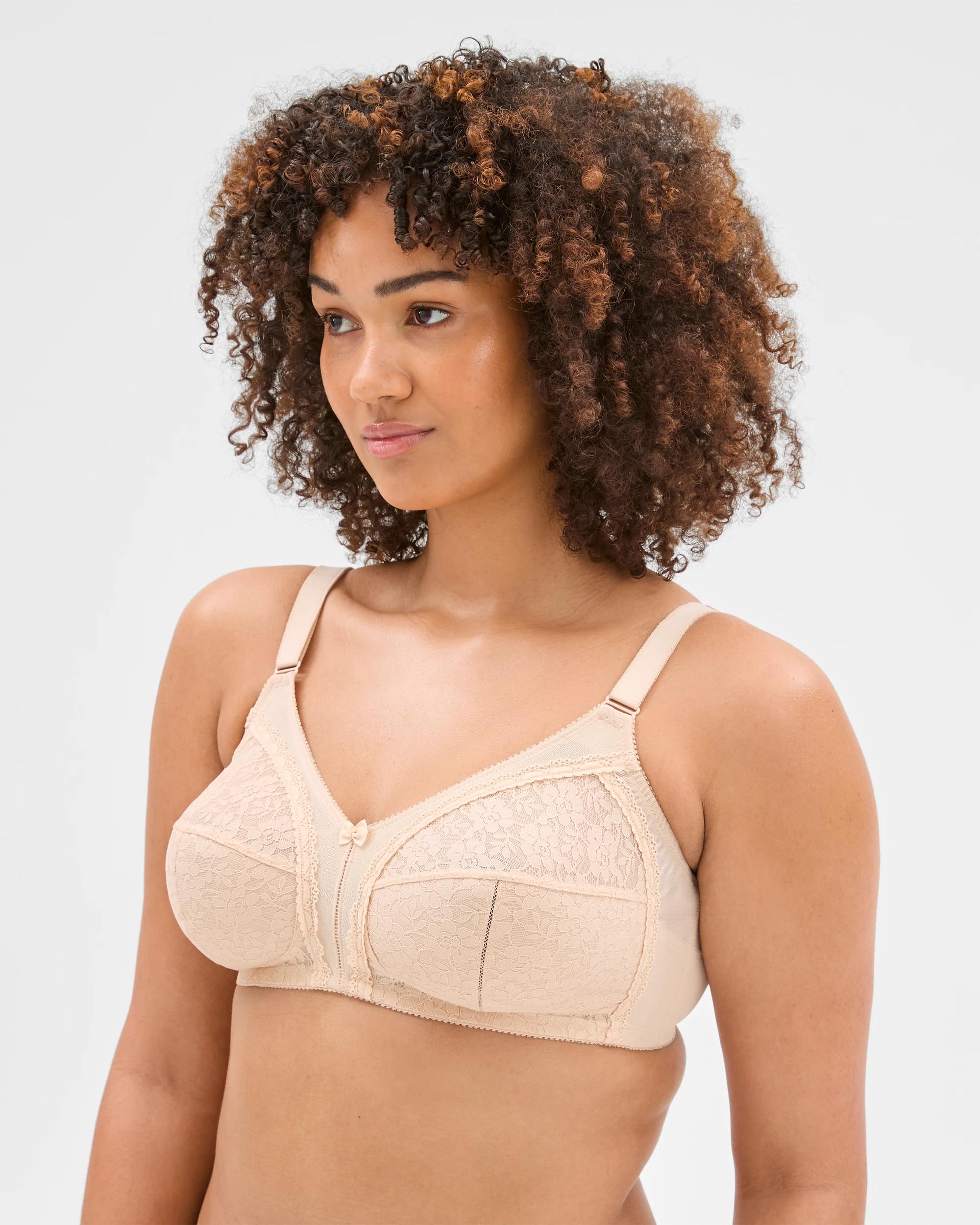 4 Target Plus Size Firm Support Wirefree Bra NATURAL, 4 of 5