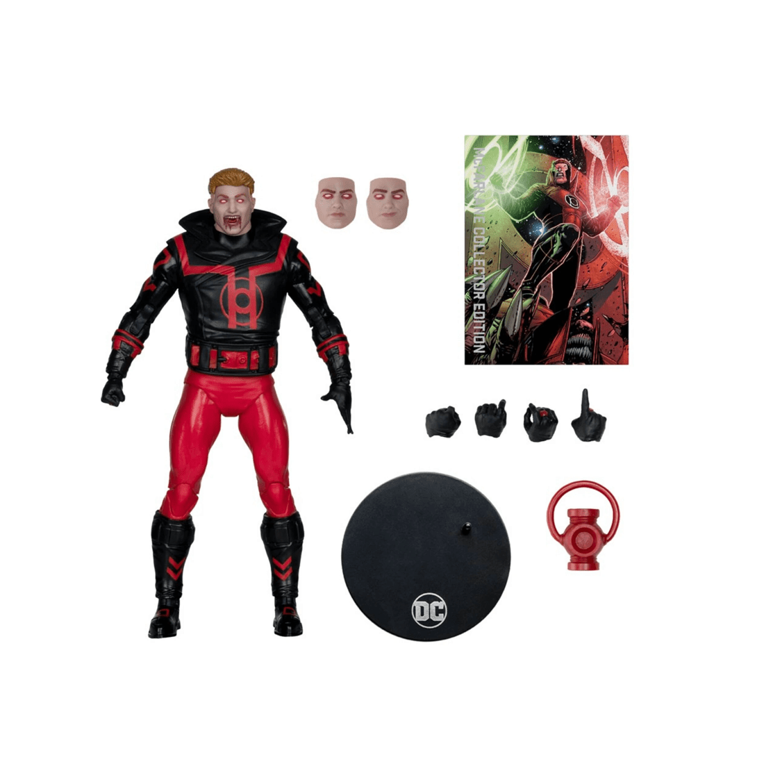 5 DC Comics  DC Multiverse Guy Gardner (Red Lantern) 7" Action Figure  Red Platinum Edition, 5 of 5