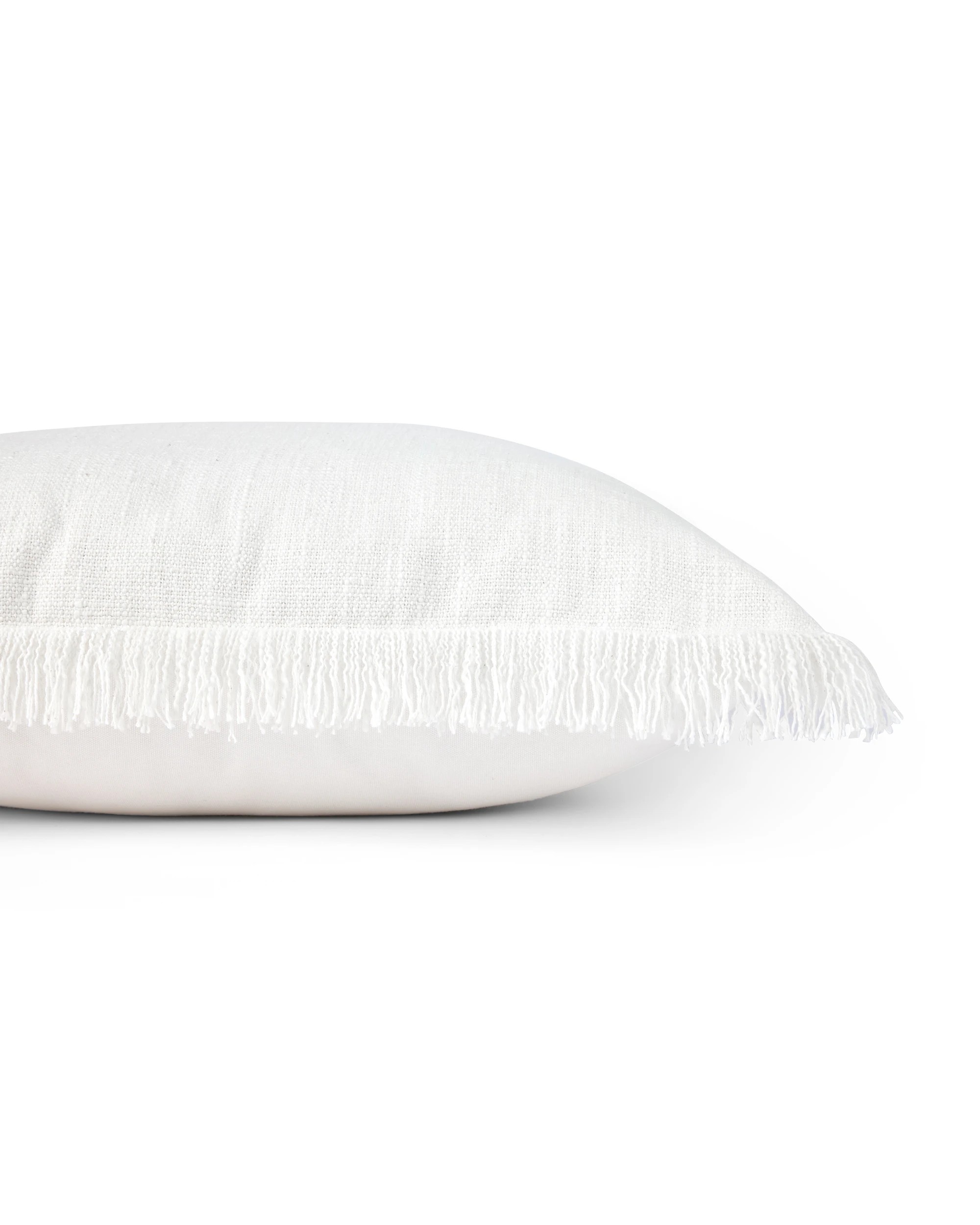 2 60cm Fringe Cushion - White, 2 of 4