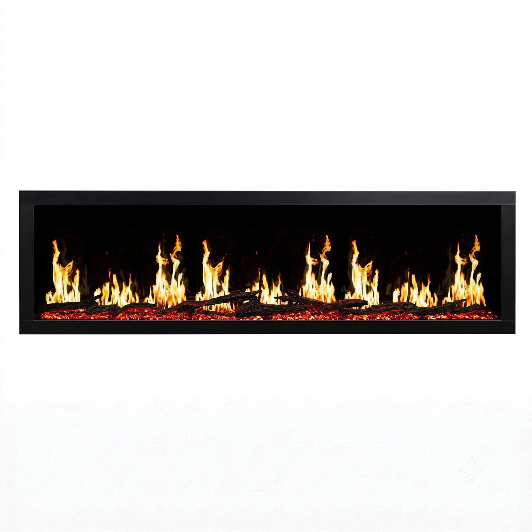 3 Moda Living Imperial 67 Inch LCD Electric Fireplace - Black, 3 of 10