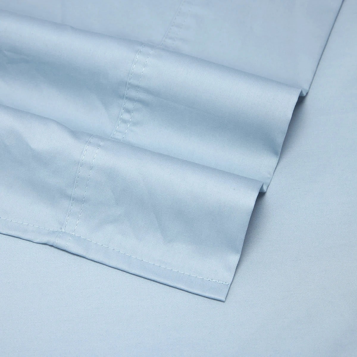 4 500 Thread Count Australian Grown Cotton Sheet Set - Double Bed, Blue, 4 of 7