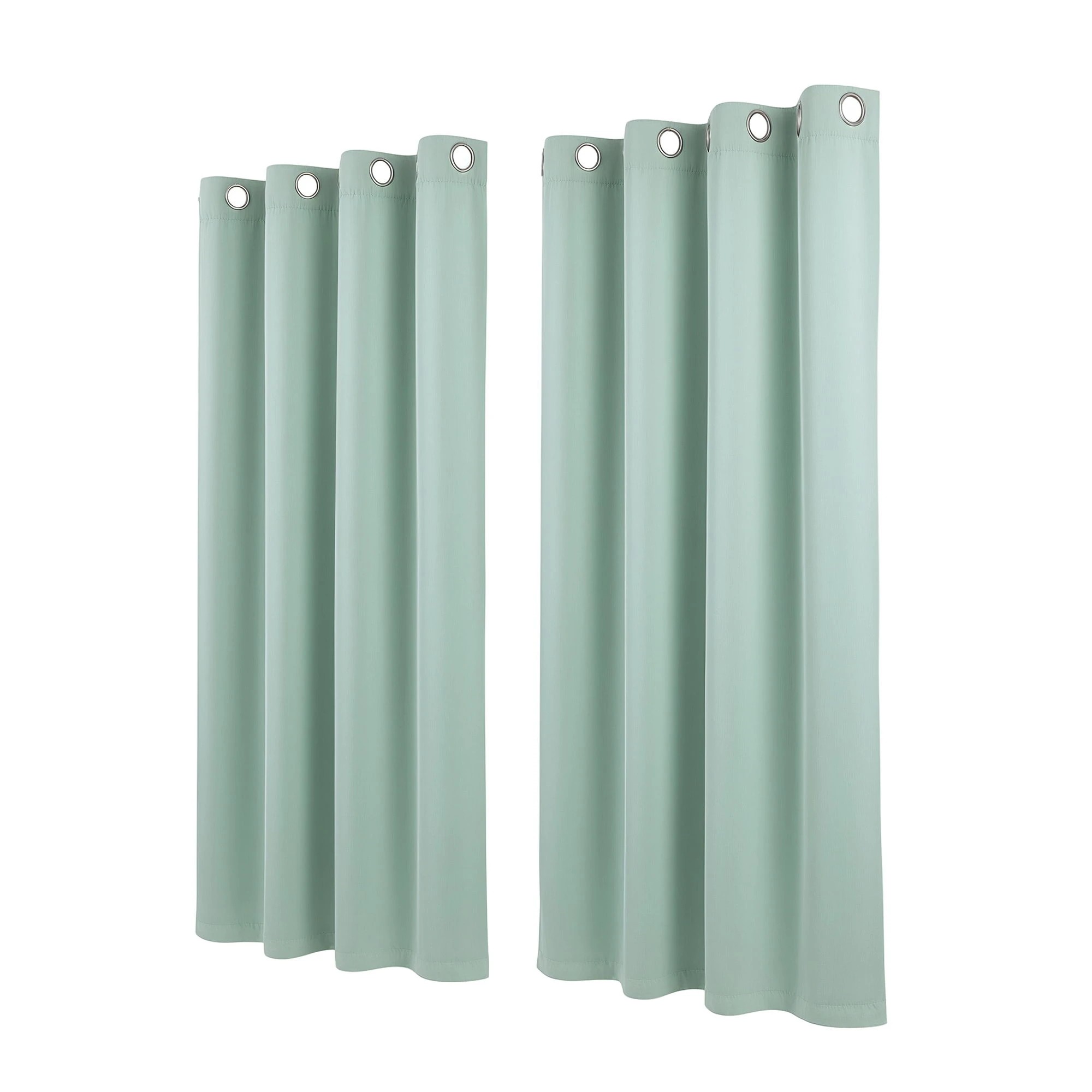 3 Artiss Blockout Curtains 2X 132x160cm Thermal Insulated Eyelet Drapes - Green, 3 of 4