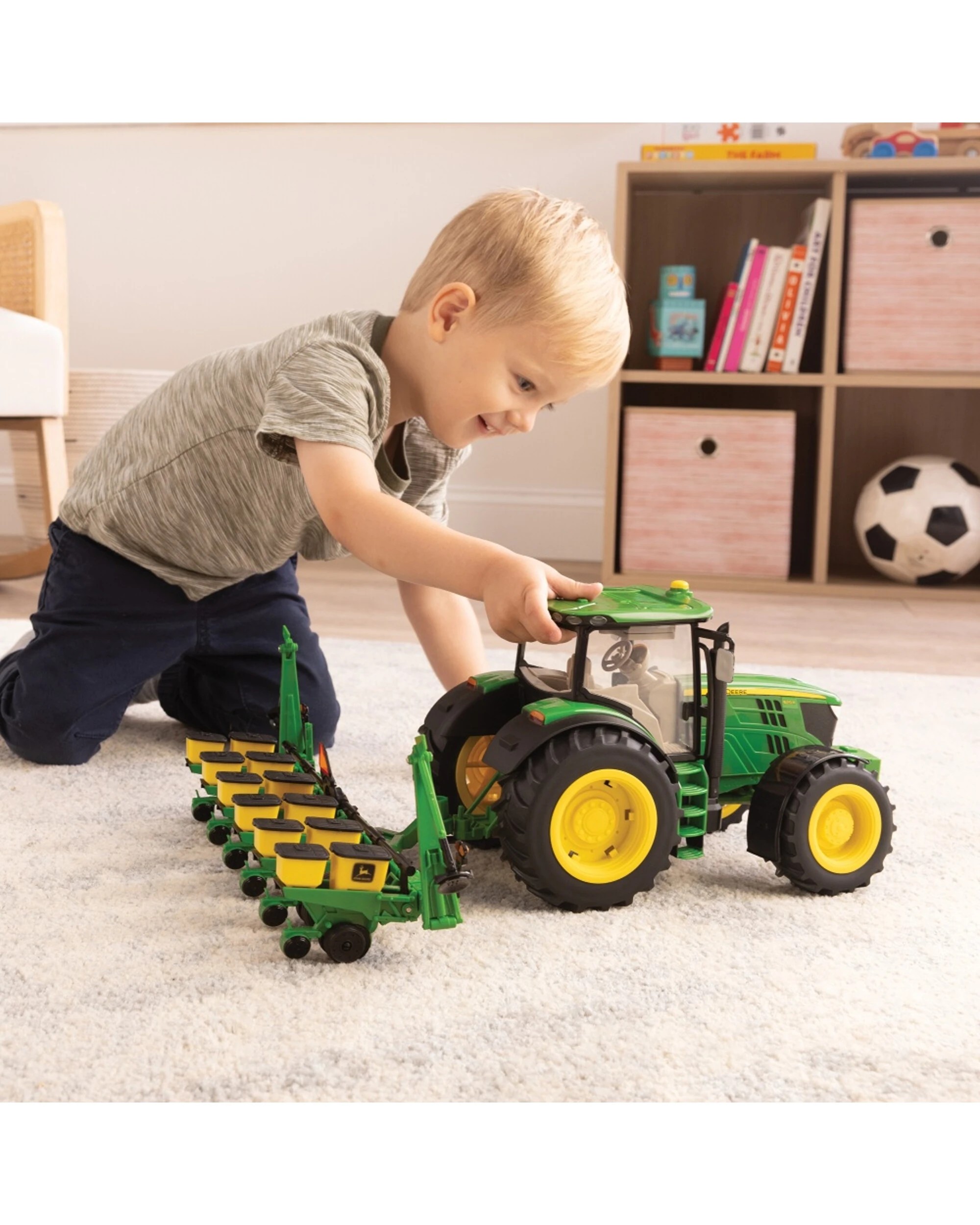 8 John Deere 1:16 Big Farm 6210R Tractor Toy Playset With Planter - Multi, 8 of 8