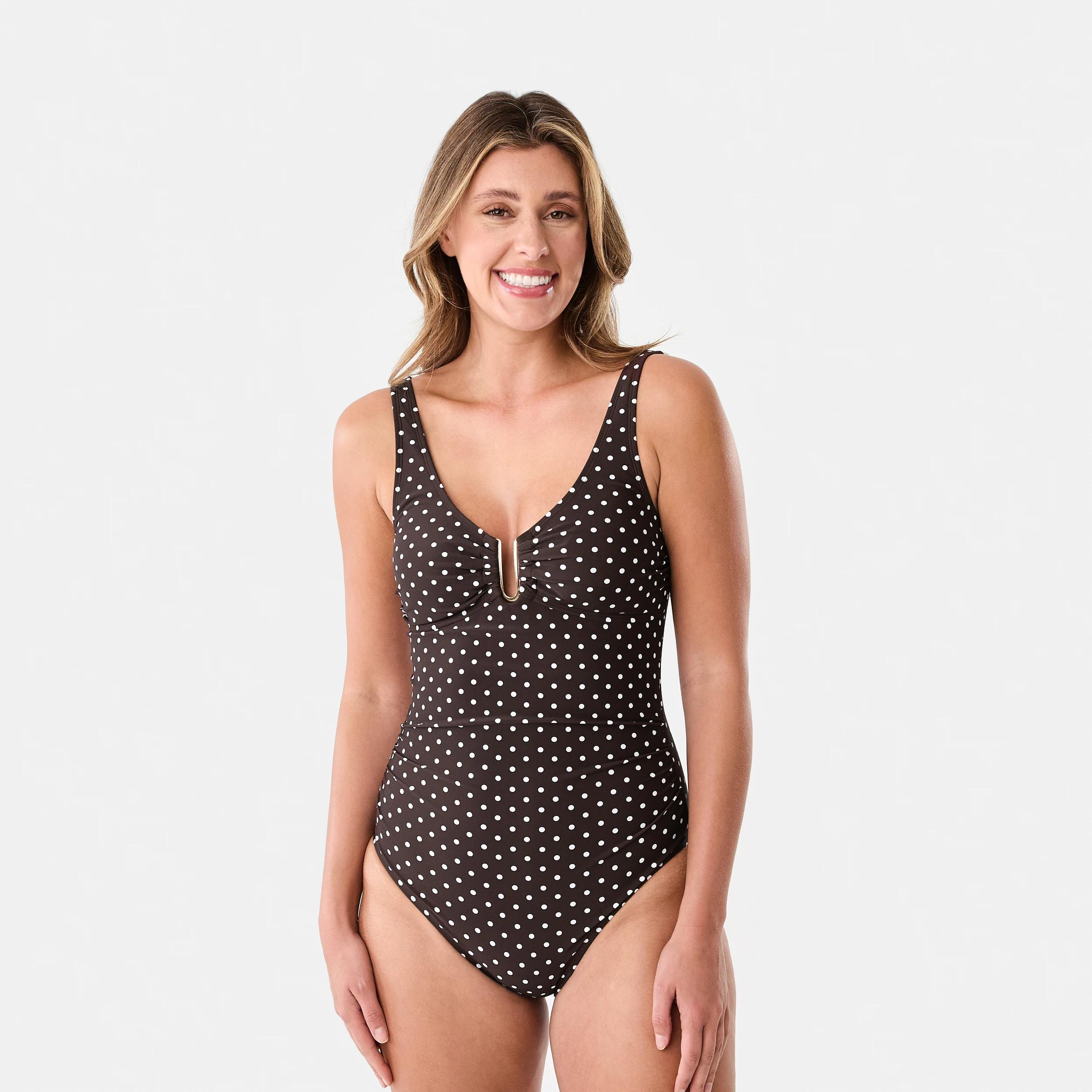 1 U-Trim One Piece Swimsuit Choc Spot, 1 of 6