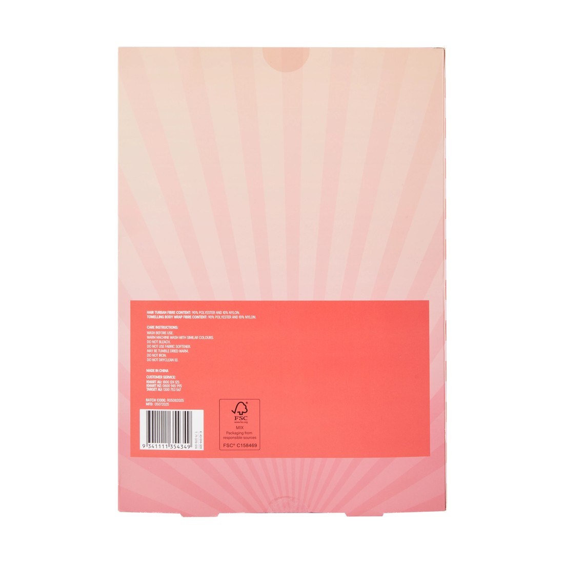 6 OXX Bodycare Hair Turban and Body Wrap Set, 6 of 6