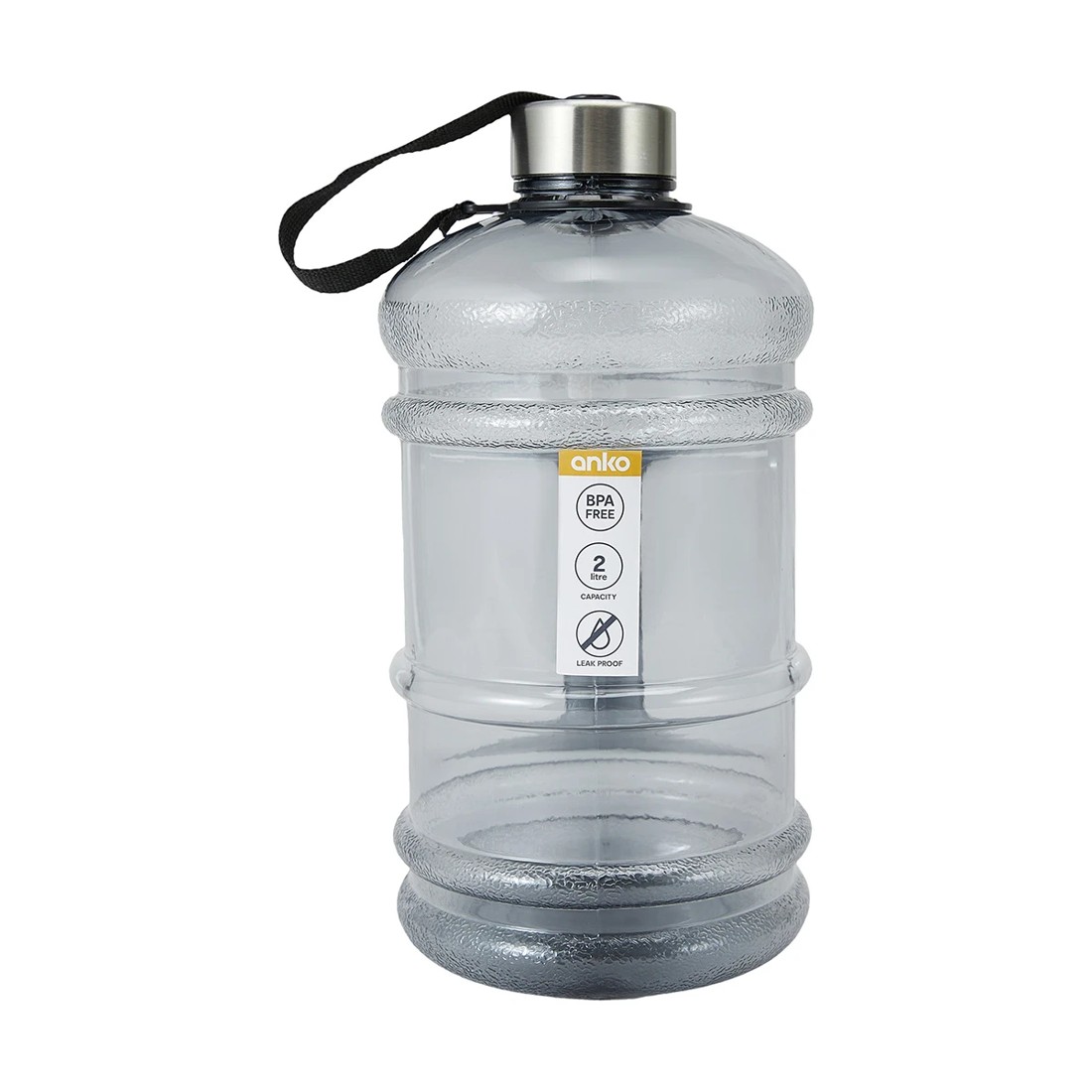 5 2L Grey Sports Drink Bottle with Handle, 5 of 5
