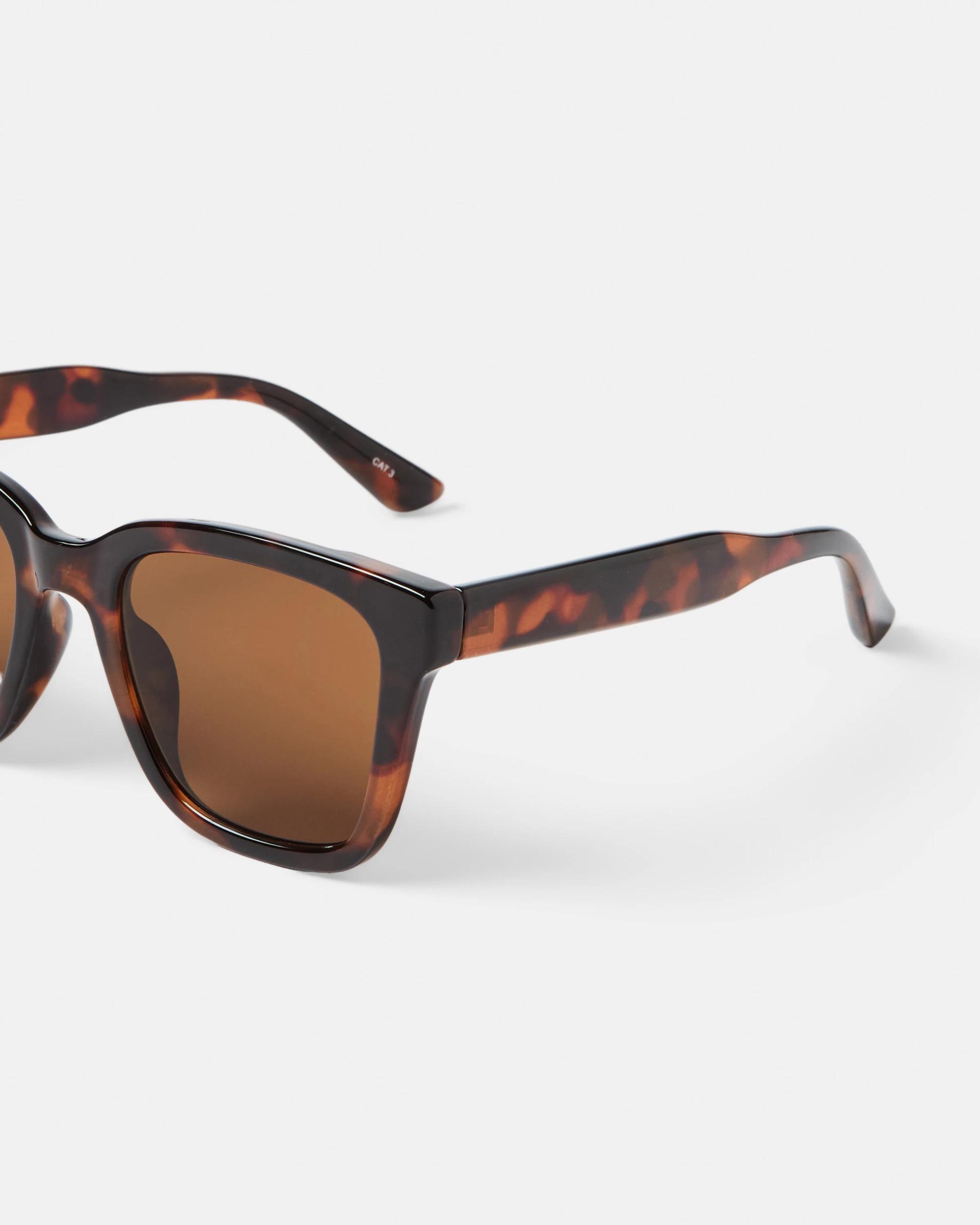 2 Womens Fashion D Frame Sunglasses Tort, 2 of 5