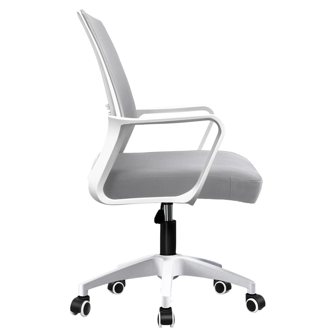 4 Alfordson Mesh Office Chair Executive Computer Gaming Racing Study Work Seat - White Grey, 4 of 9