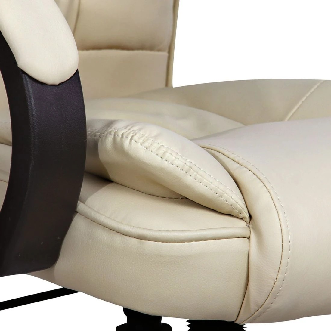 9 Artiss Executive Office Chair PU Leather High Back Tilt Adjustable Swivel Headrest Armrests Ergonomic Comfort - white, 9 of 10