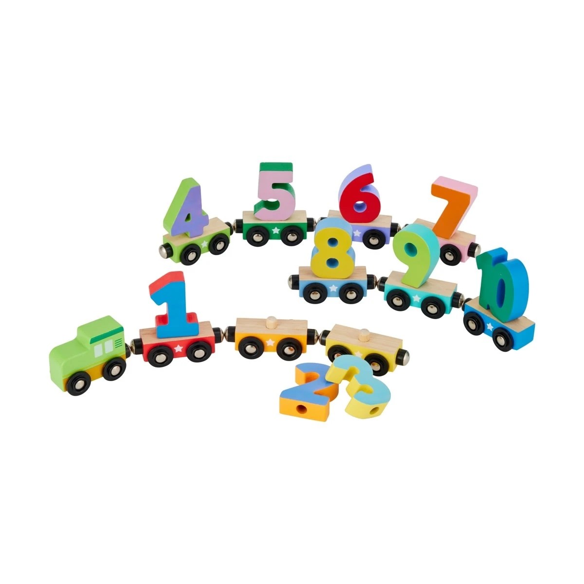 3 21 Piece Wooden Junior Counting Train, 3 of 4