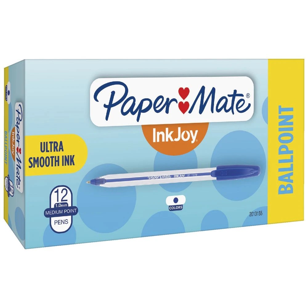 2 Paper Mate InkJoy 50 Ballpoint Pens Blue 12 Pack, 2 of 4
