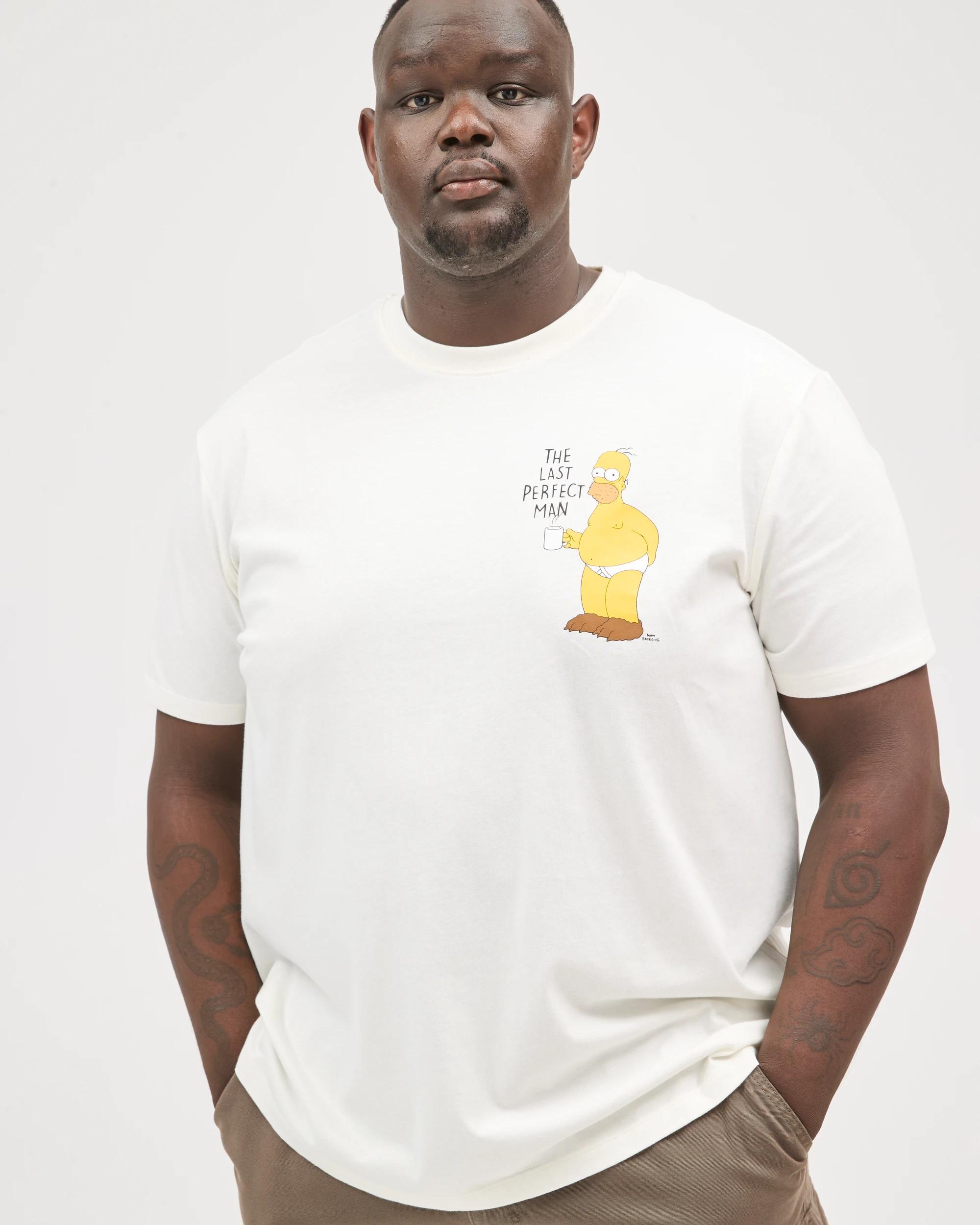 4 The Simpsons Plus Size Australian Cotton T-Shirt WHITE SIMPSONS, 4 of 6