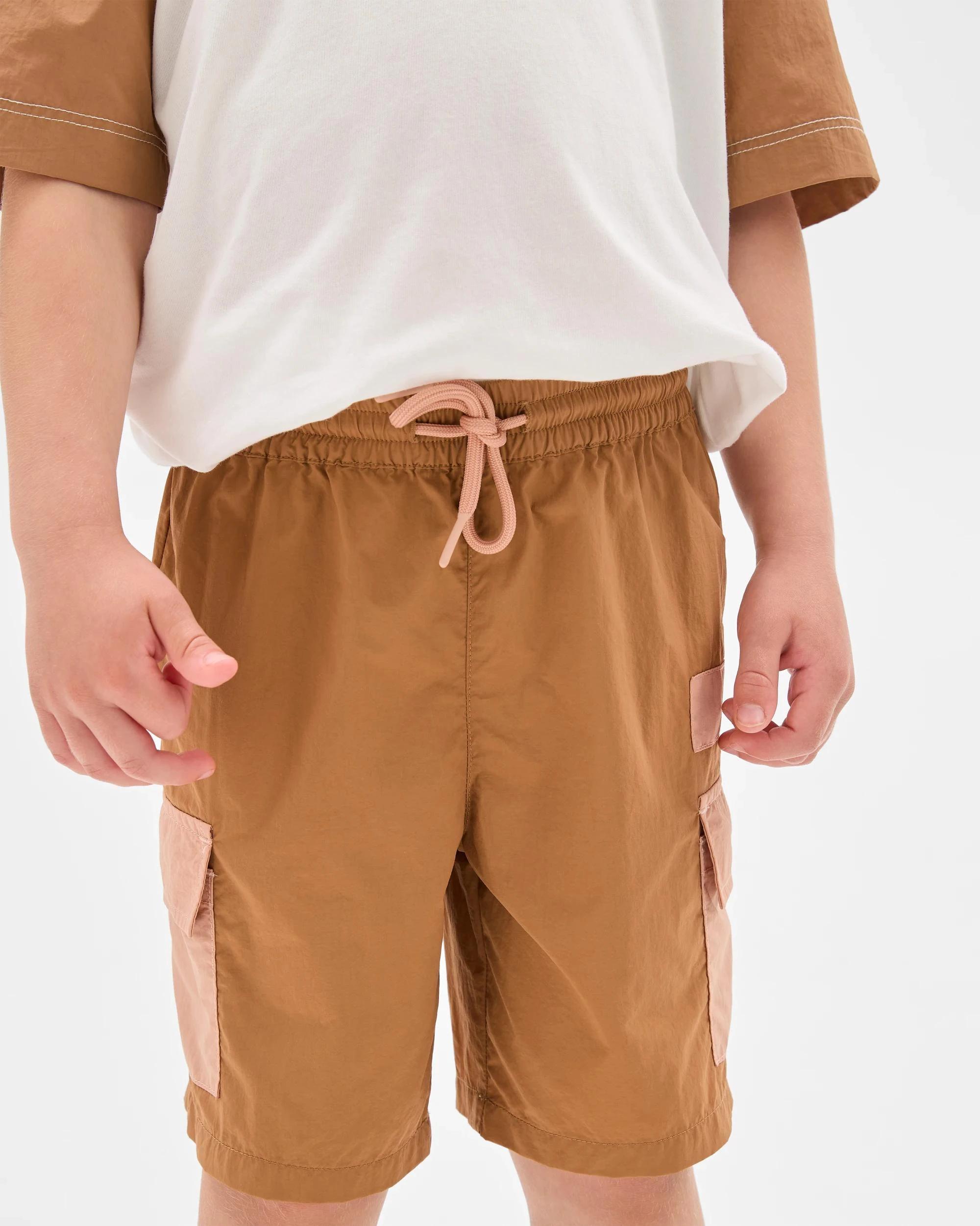 5 Target Recycled Nylon Cargo Shorts BROWN, 5 of 7
