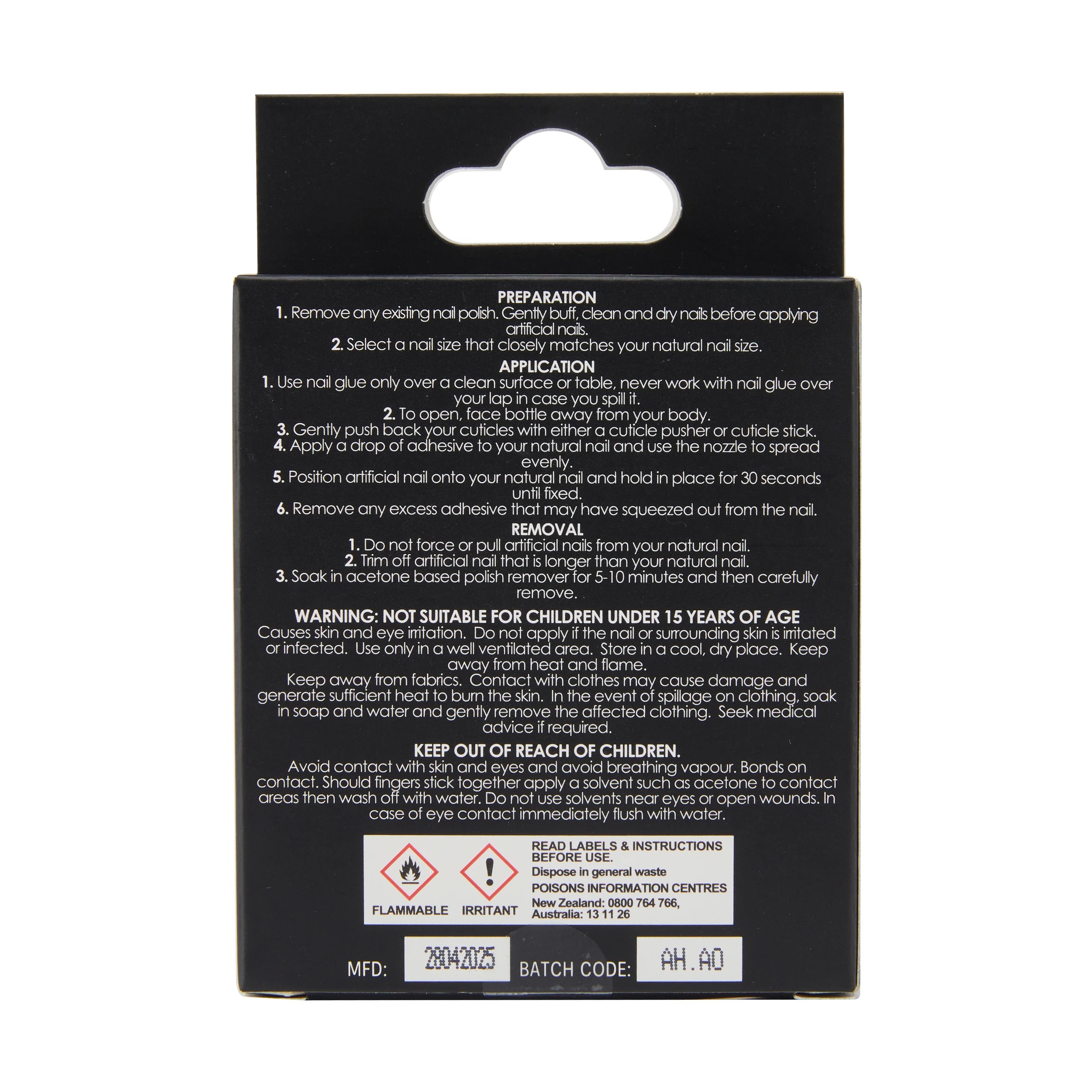 4 OXX Cosmetics 24 Pack Artificial Nails with Adhesive - Pointed Stiletto Shape, Pink French Tip, 4 of 4