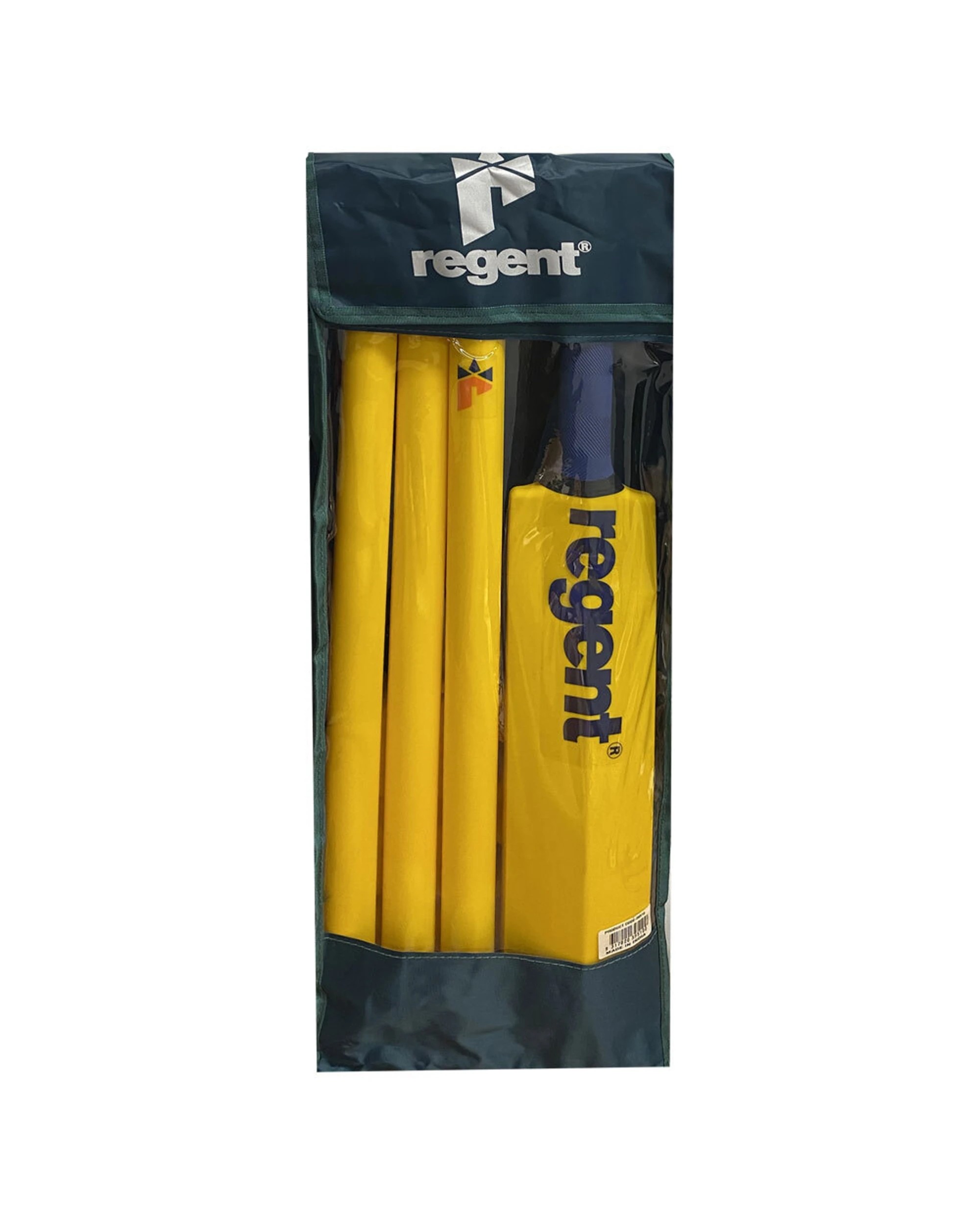 2 Regent Beach Cricket Ball Bat Wickets Set With Bag - Orange, 2 of 2