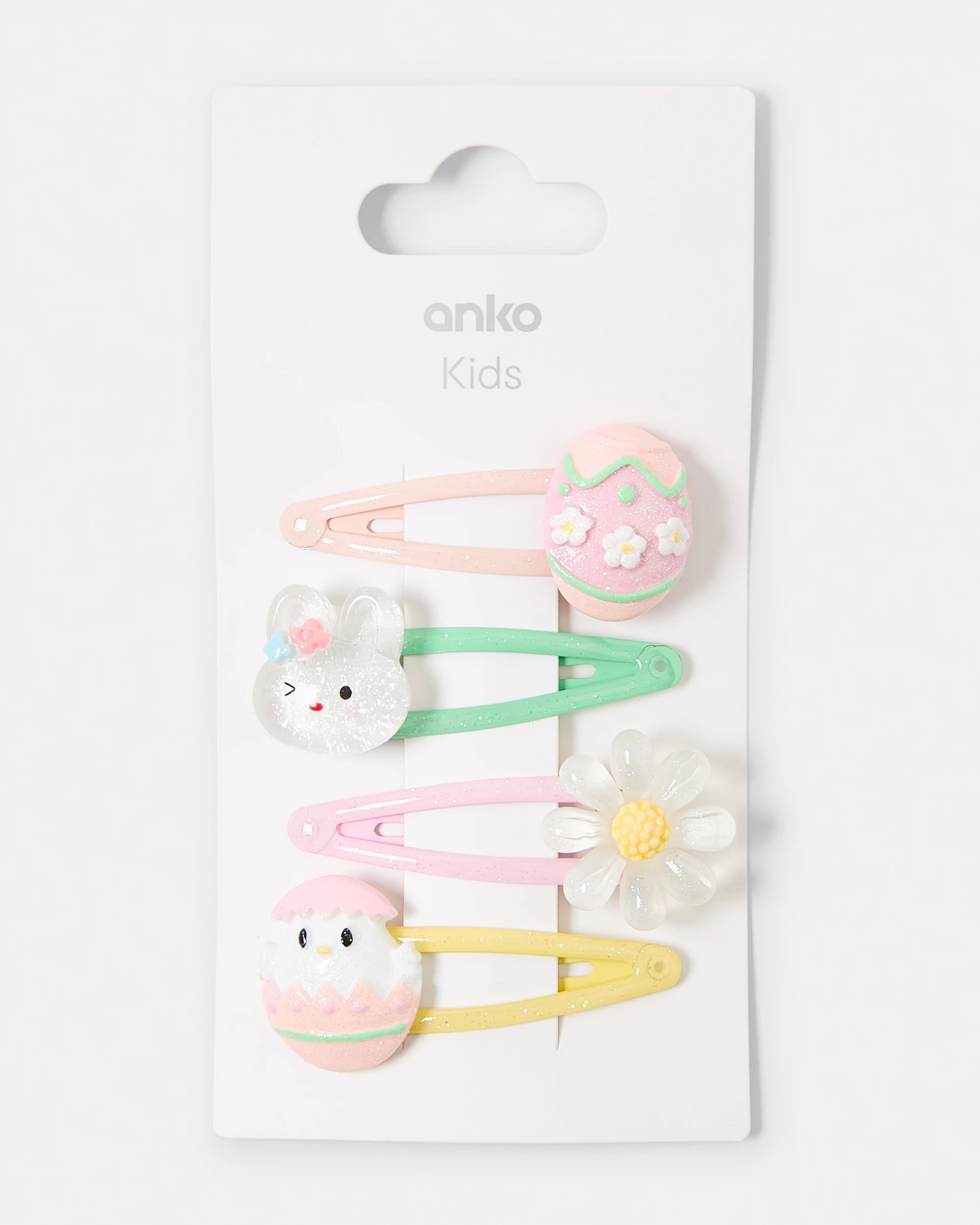 3 4 Pack Easter Snap Hair Clips, 3 of 3