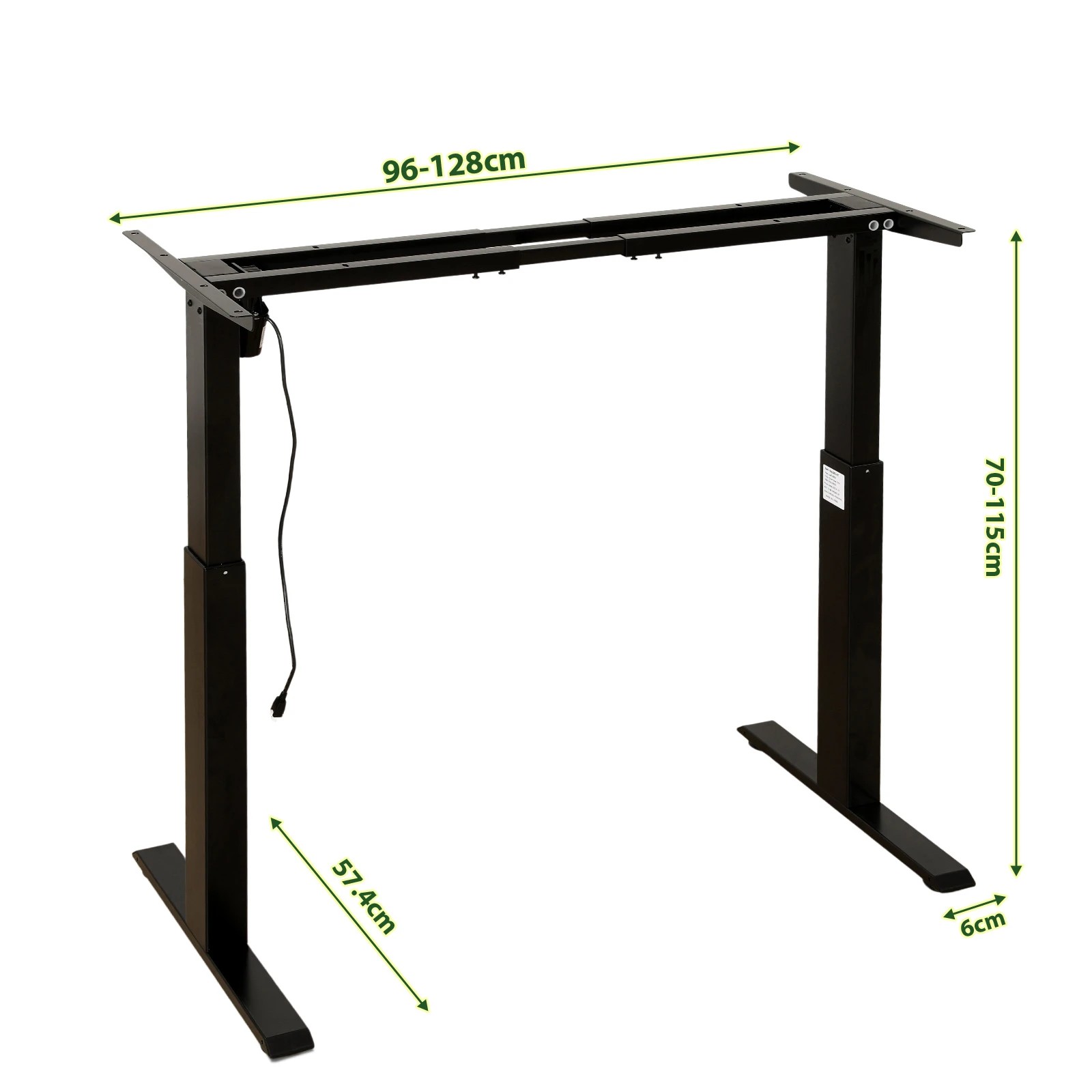 1 LUXSUITE Stand Up Desk Frame Electric Table Base Legs, 1 of 4
