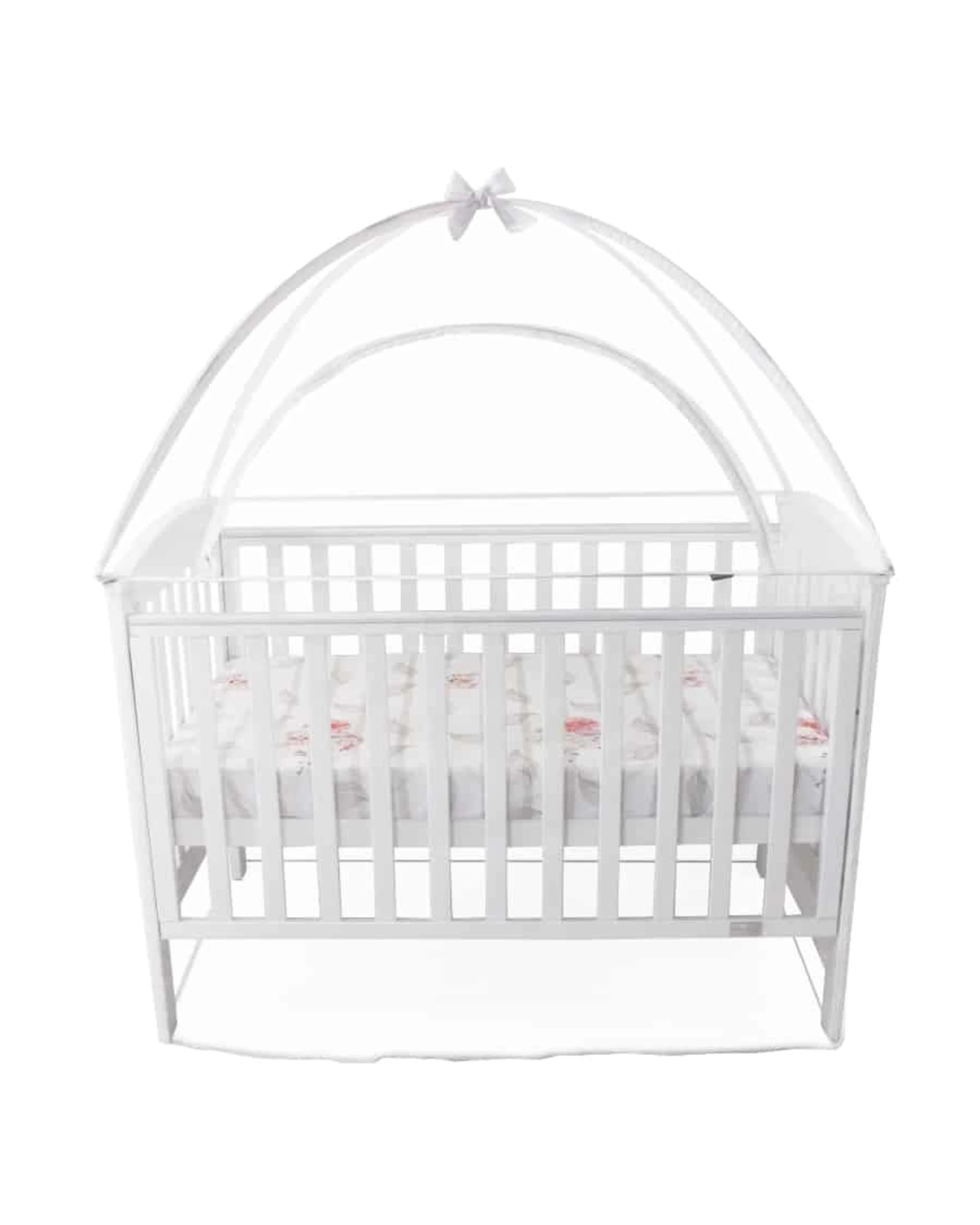 3 Babyhood Cot Canopy Net Compact Size - Colours & Pink Compact Size, 3 of 5