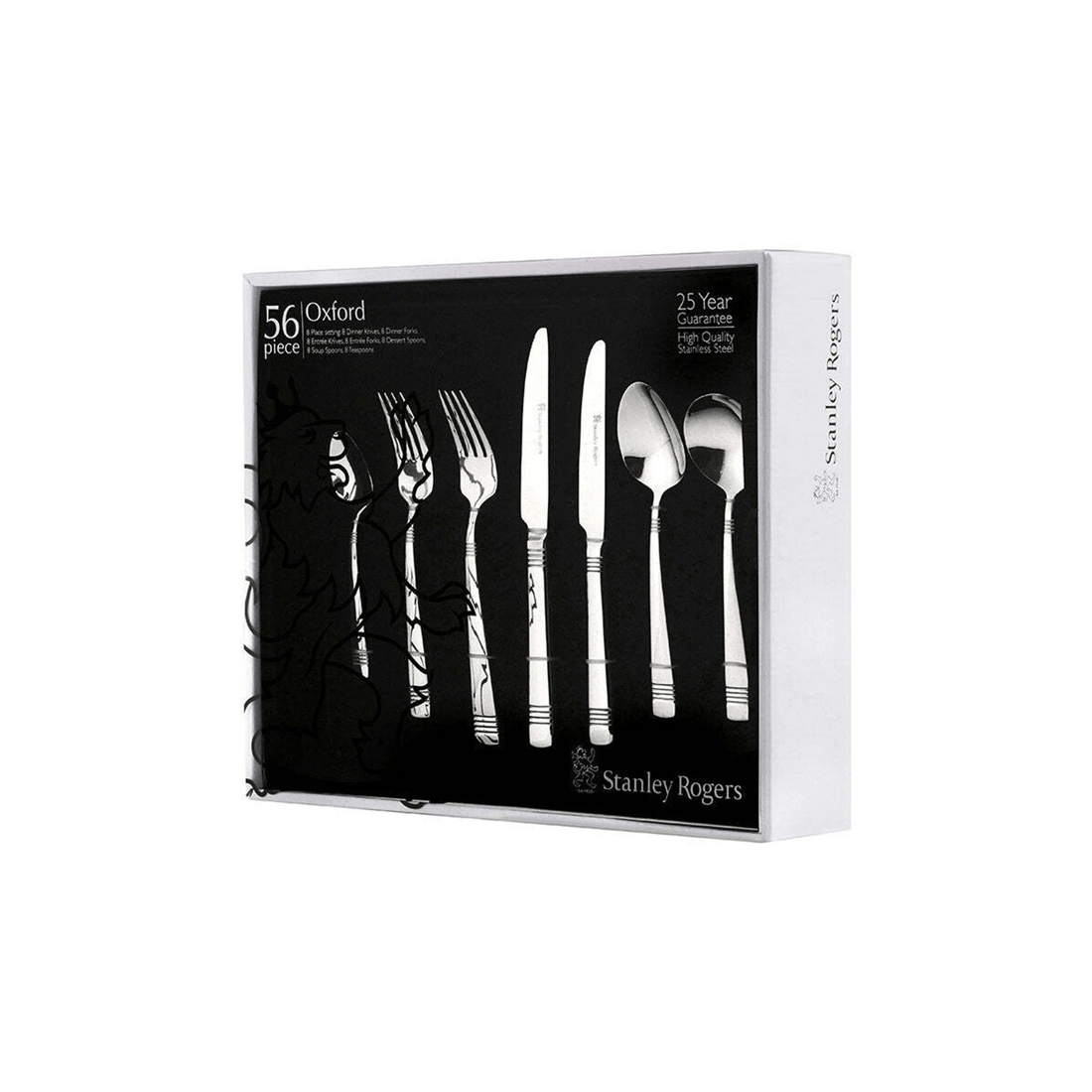 4 56pc Stanley Rogers Oxford Stainless Steel Cutlery Family Tableware Party Set
 - Silver, 4 of 4