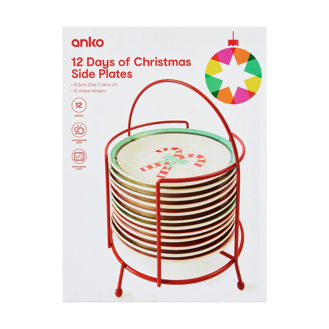 8 12 Days of Christmas Side Plates, 8 of 10